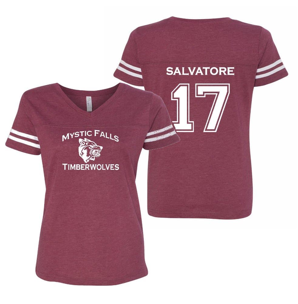 The Creating Studio Women's Mystic Falls Salvatore 17 V-Neck