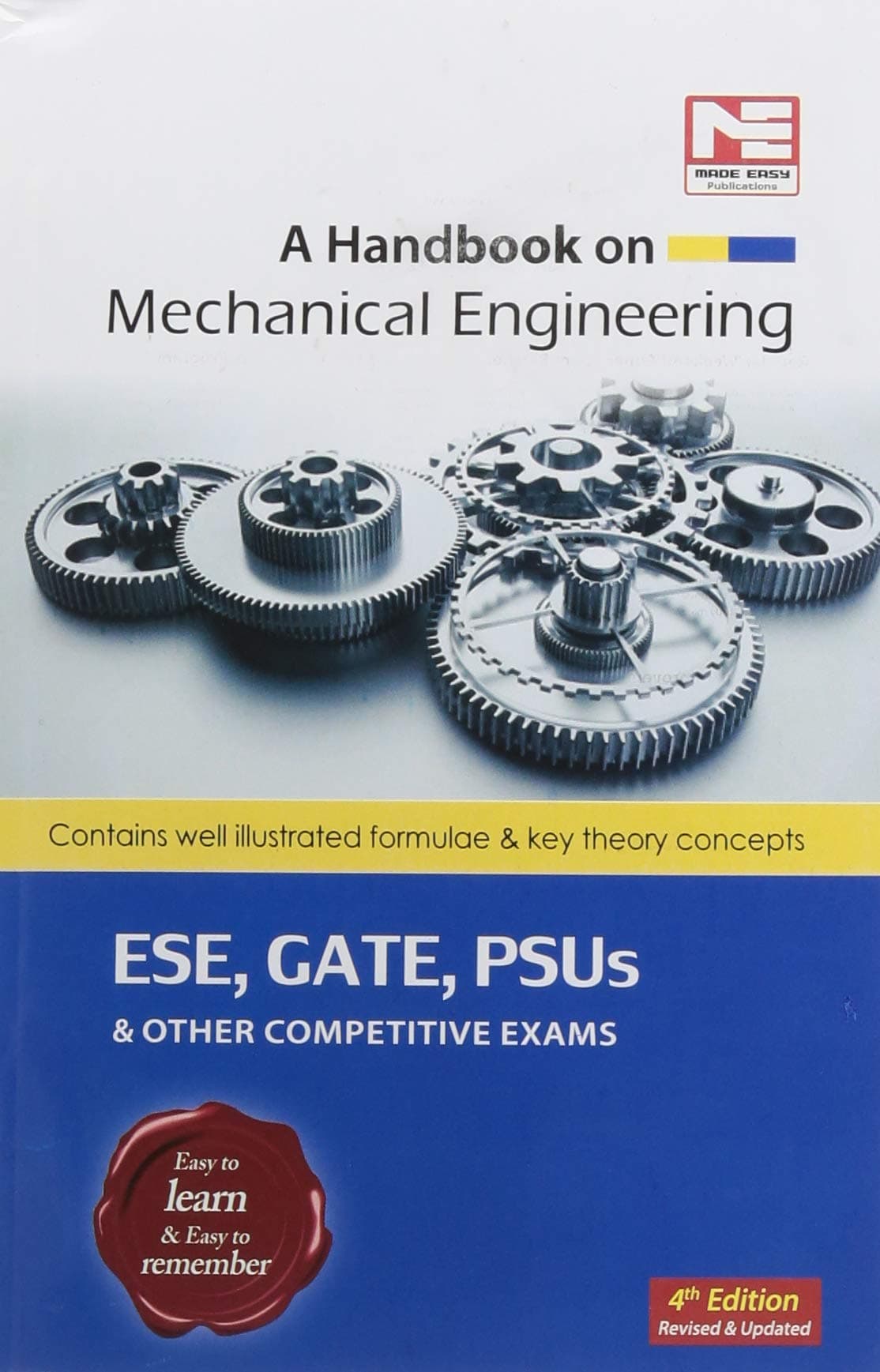 A Handbook On Mechanical Engineering - Contains Well Illustrated Formulae And Key Theory Concepts