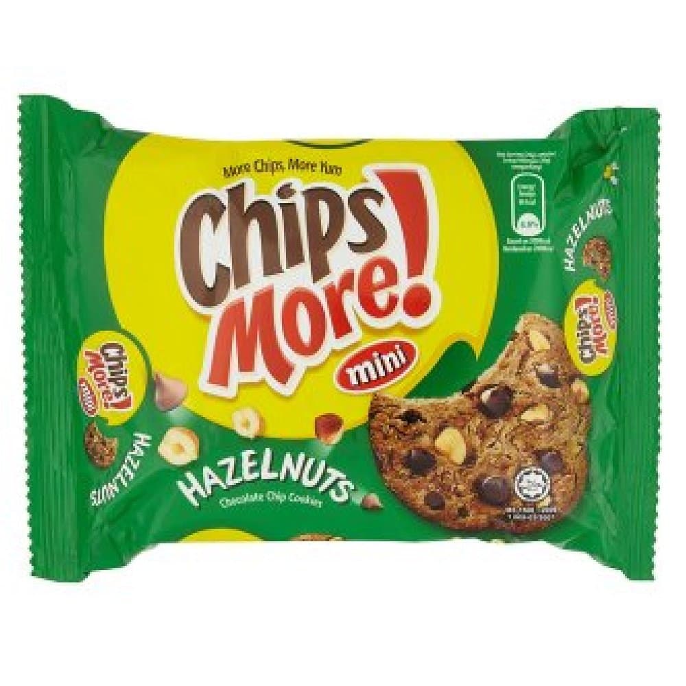 Chips More Mini Chocolate Chip Cookies 10 Packs x 88g (Hazelnuts Chocolate)