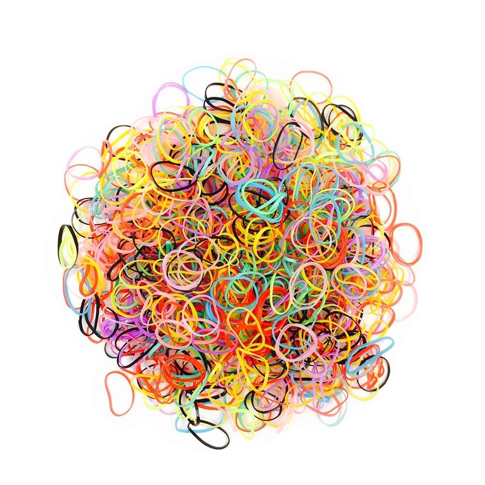 3000pcs Tiny High Elastic Rubber Bands for Girls Todders Infants Kids Hair by Shemay