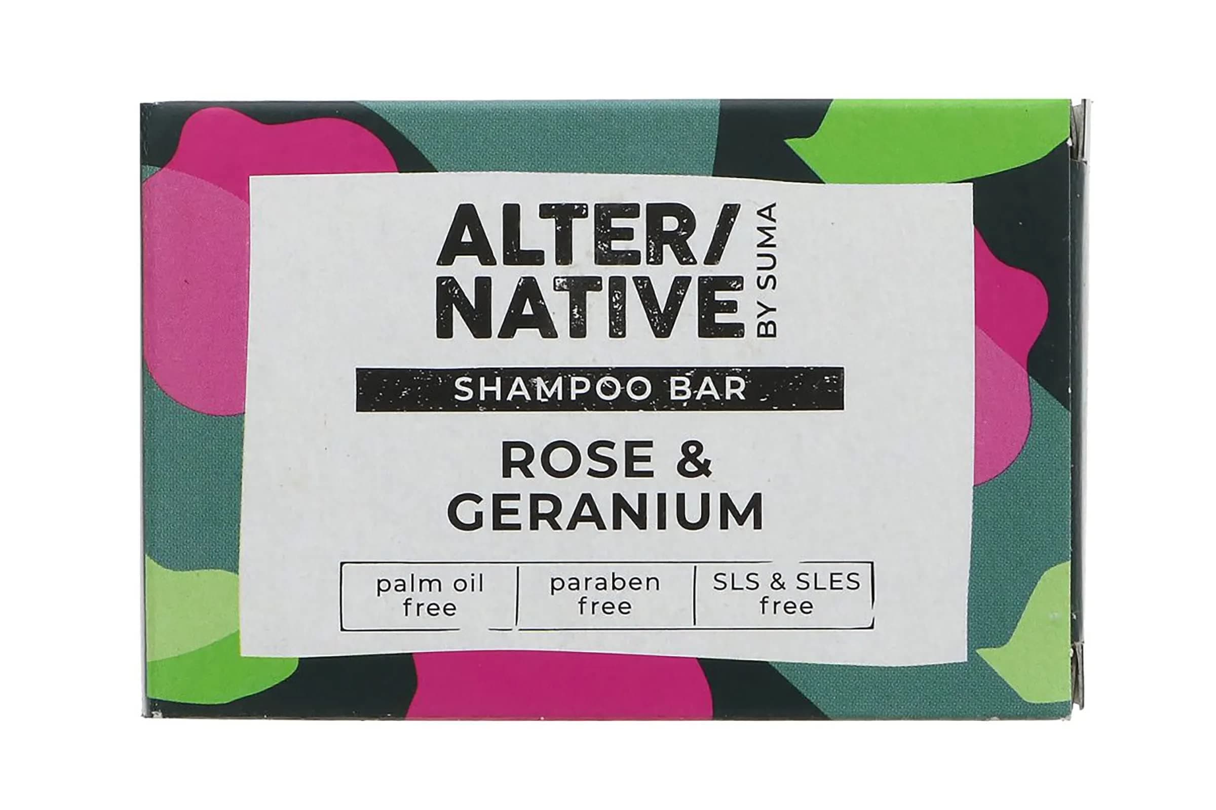 Alter/Native Rose and Geranium Shampoo Bar, 95 g