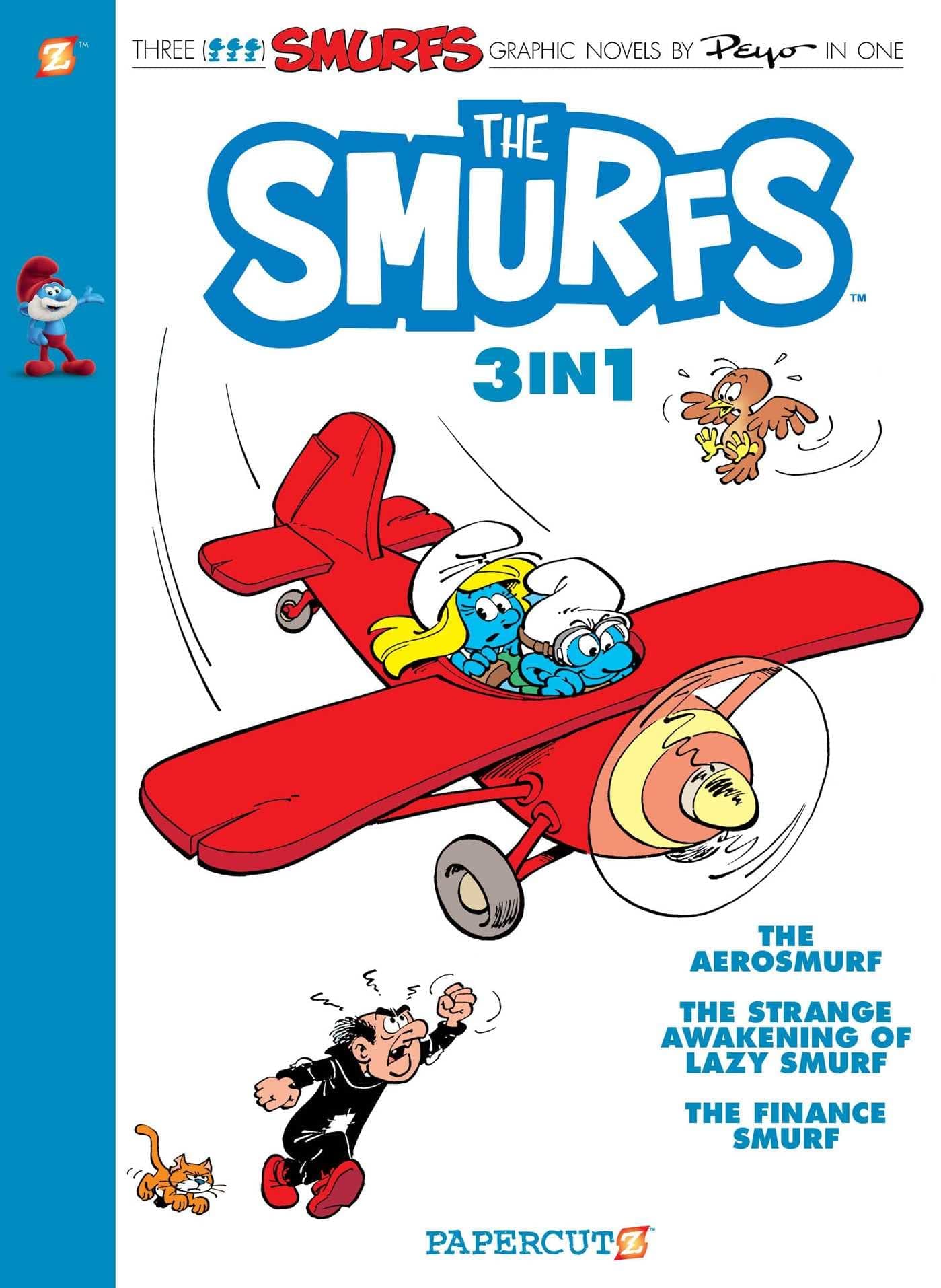 The Smurfs 3-in-1 #6: Collecting "The Aerosmurf," "The Strange Awakening of Lazy Smurf," and "The Finance Smurf (6) (The Smurfs Graphic Novels)