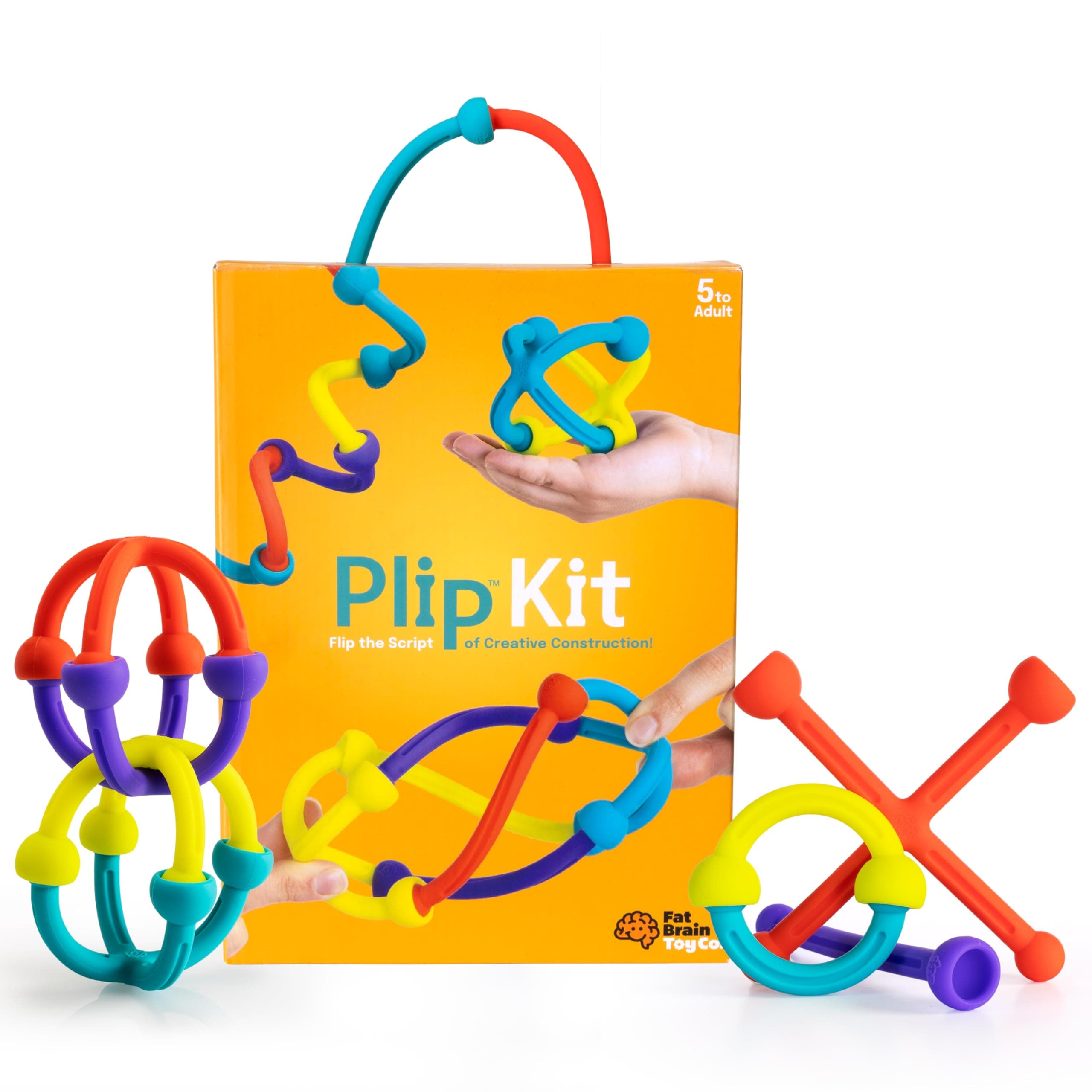 Fat Brain Toys Plip Kit - Building & Construction Creative Play Set for Kids Ages 5 to 12