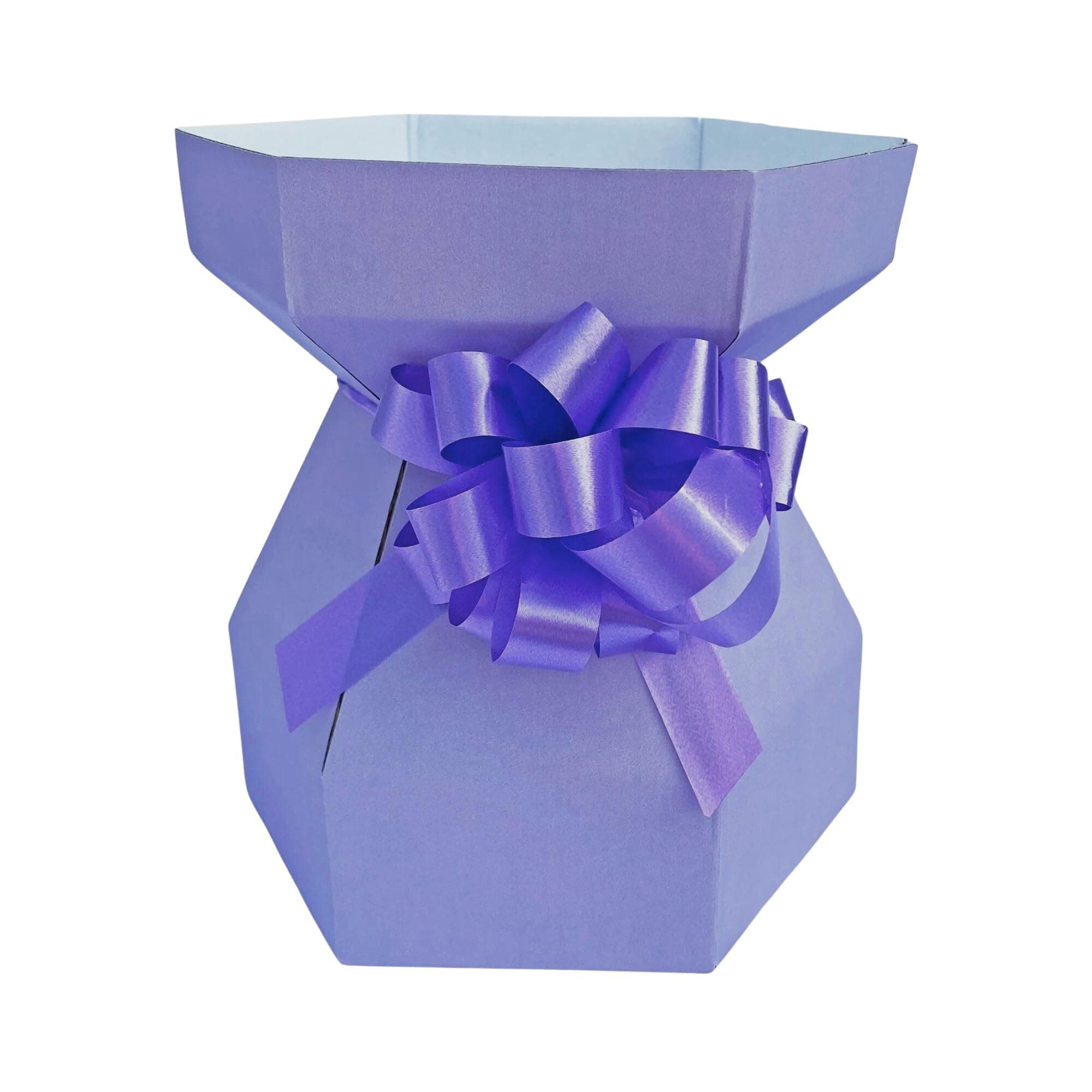 Purple Cupcakes Cupcake Bouquet Box - Bilberry Crush Boxes - Including an invisiTray - and Also a Matching Lilac Quick Pull Bow (Pack of 5)