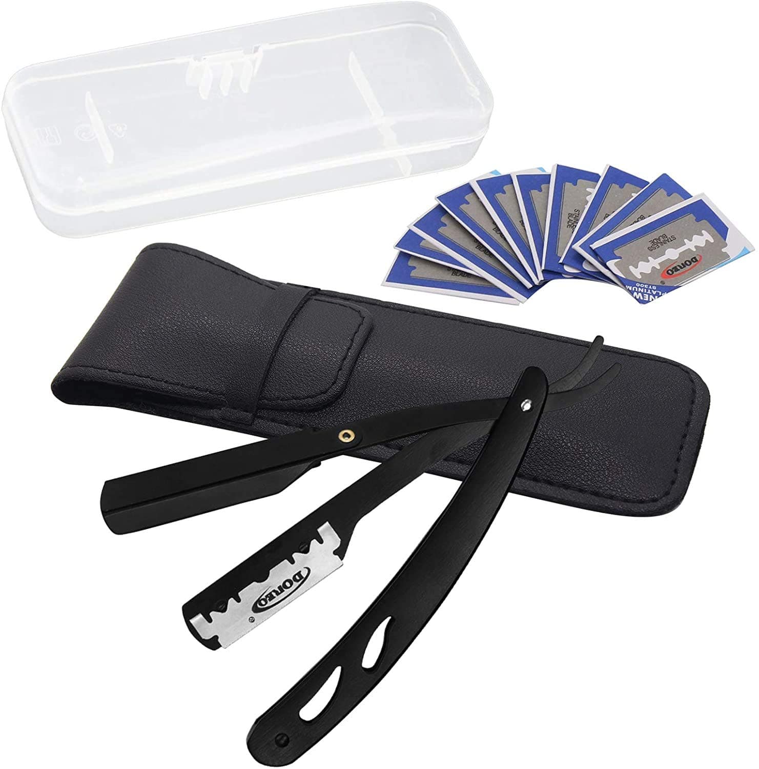 Straight Edge Barber Razor (Black Straight Razor)