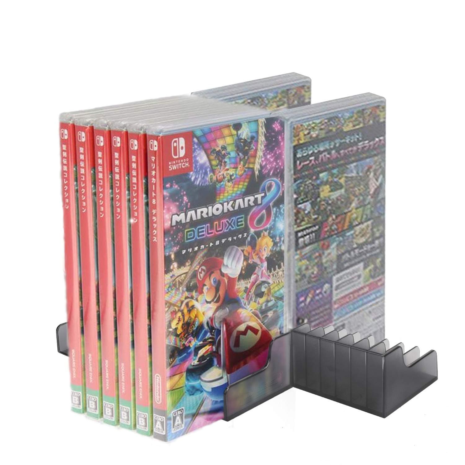 MatSailer nintendo switch games box Storage Stand Holder for Nintendo Switch NS - CD Disks Card 24PCS