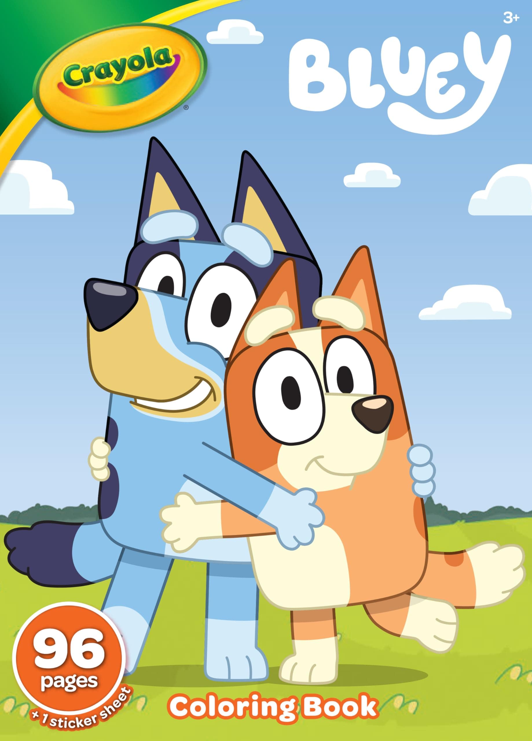 Colouring Book - Bluey | 96 Pages of Bluey Colouring Fun | Sticker Sheet Included | Ideal for Kids Aged 3+