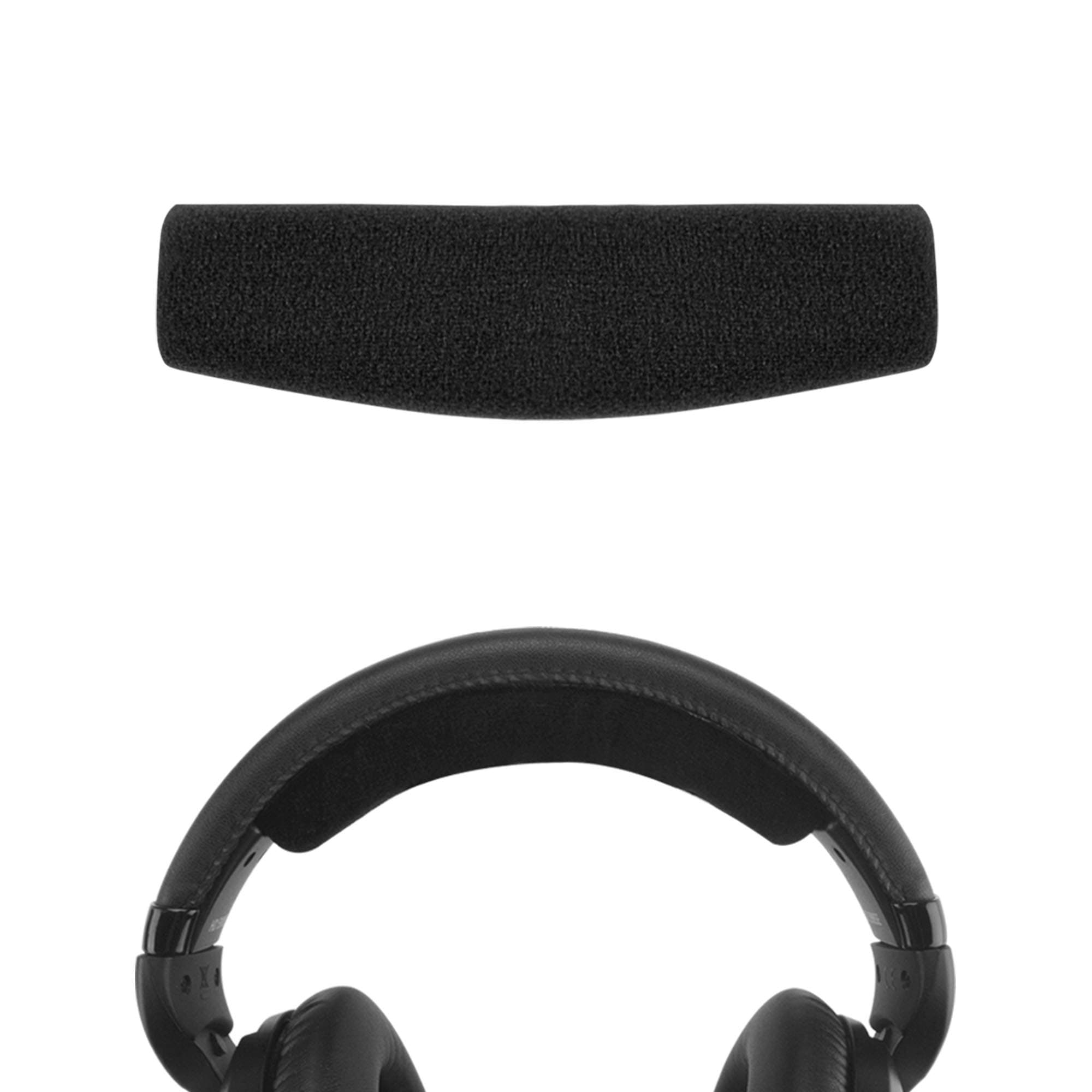 Velour Headband Pad Compatible with Sennheiser HD 598/ 598SE/ 598CS/ 595/569/ 559/558/ 555/518/ 515, Game ONE, PC360, PC373D Headphones, Replacement Band Repair Part (Black)