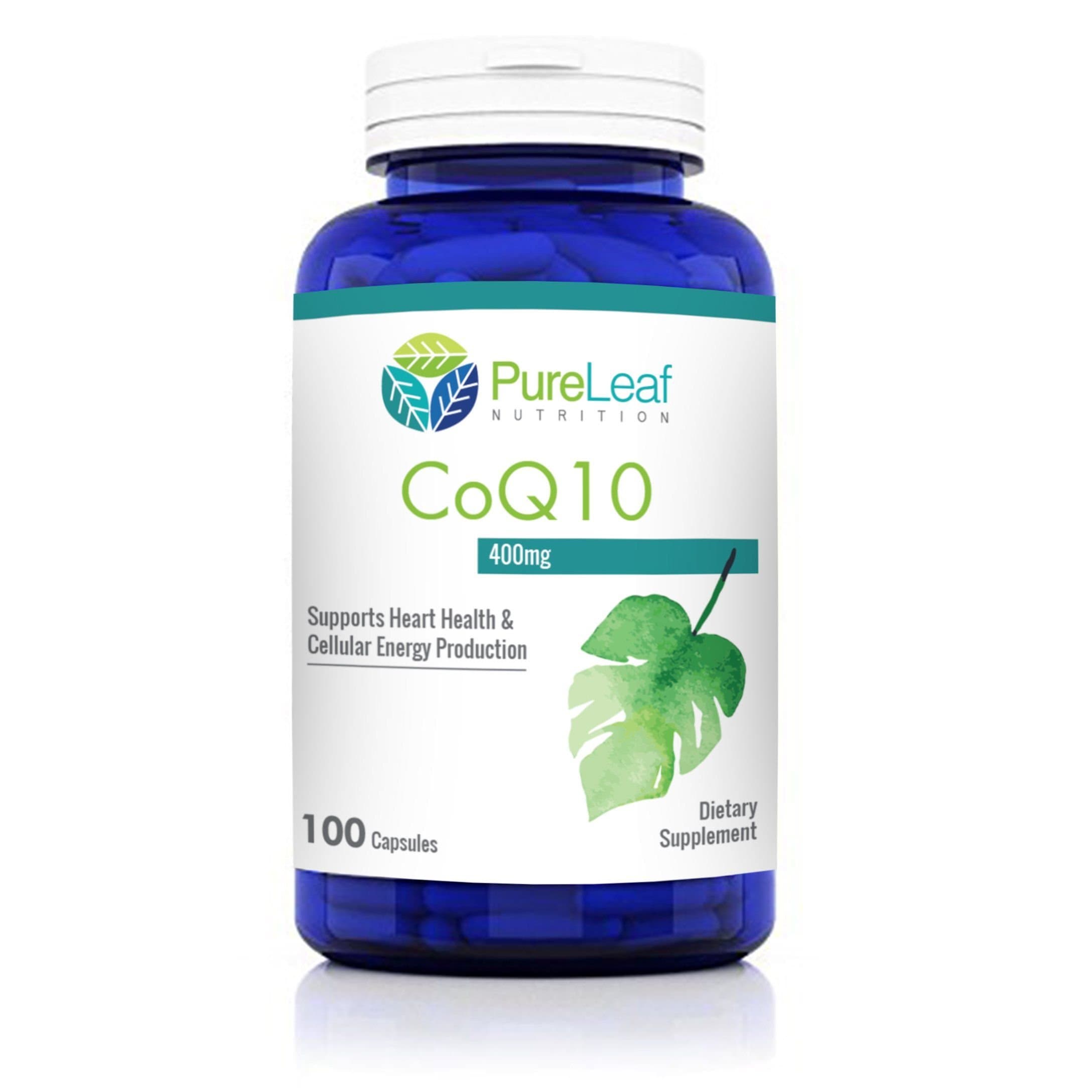 * New Formula #1 Pure High-Quality CoQ10 400mg (Ubiquinone) - Maximum Strength - High Absorption - Supports Heart Health & Cellular Energy Production, Non-GMO, USA Made, 1 Bottle=200 Caps