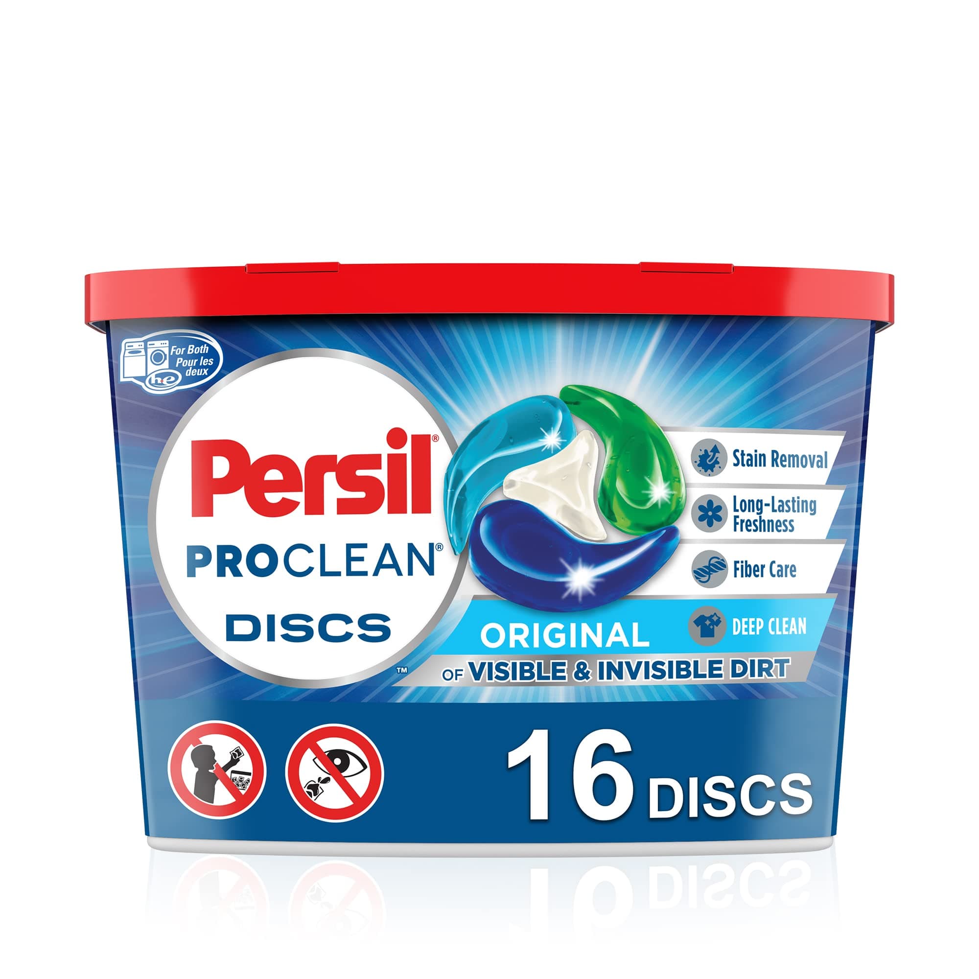 Discs Laundry Detergent Pacs, Original, 16 Count