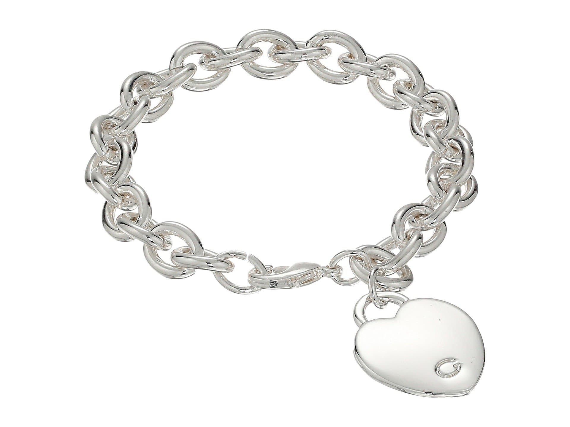 "Basic" G Logo Heart Link Bracelet