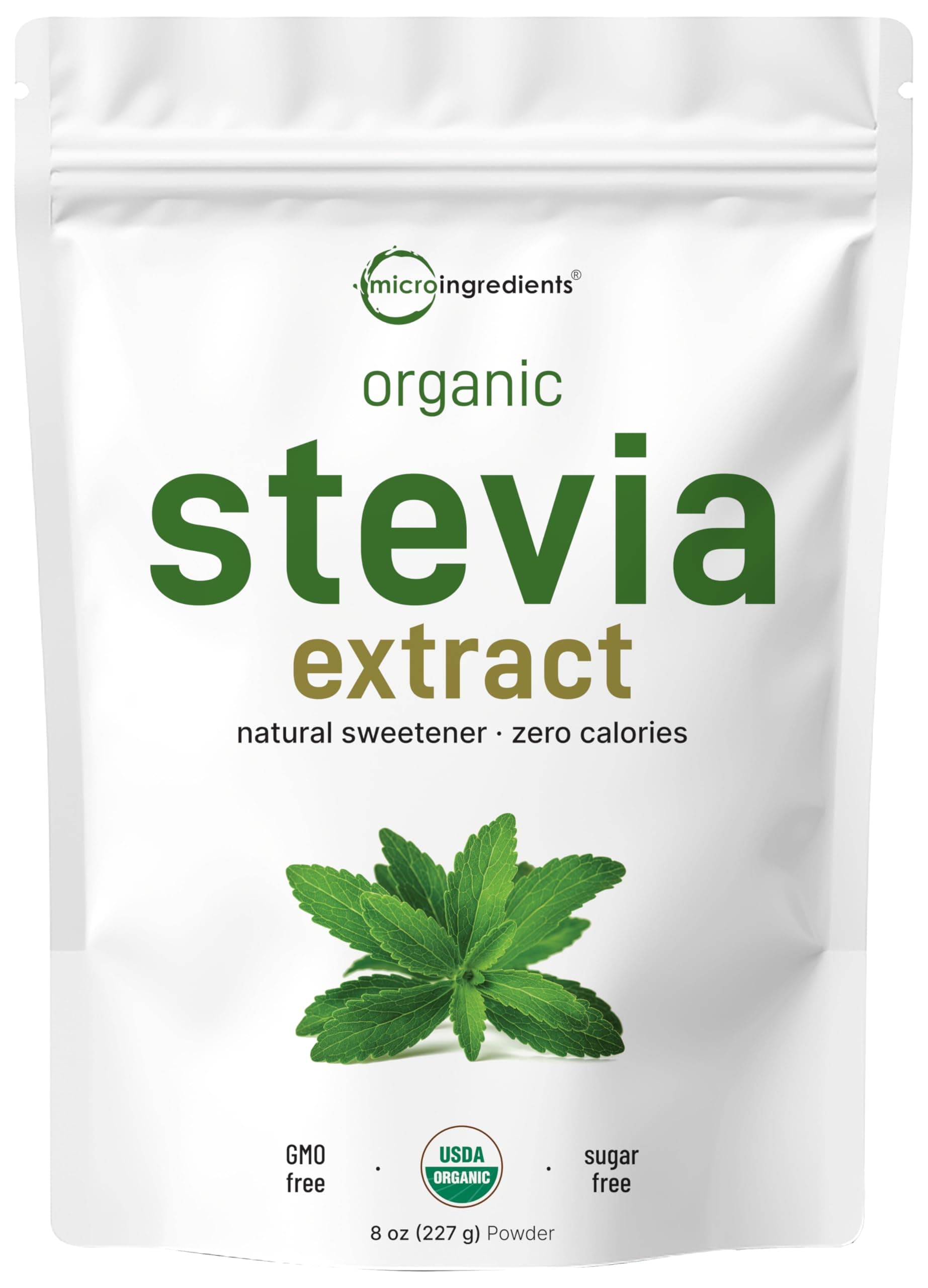 Pure Organic Stevia Powder - 8oz,1418 Serving
