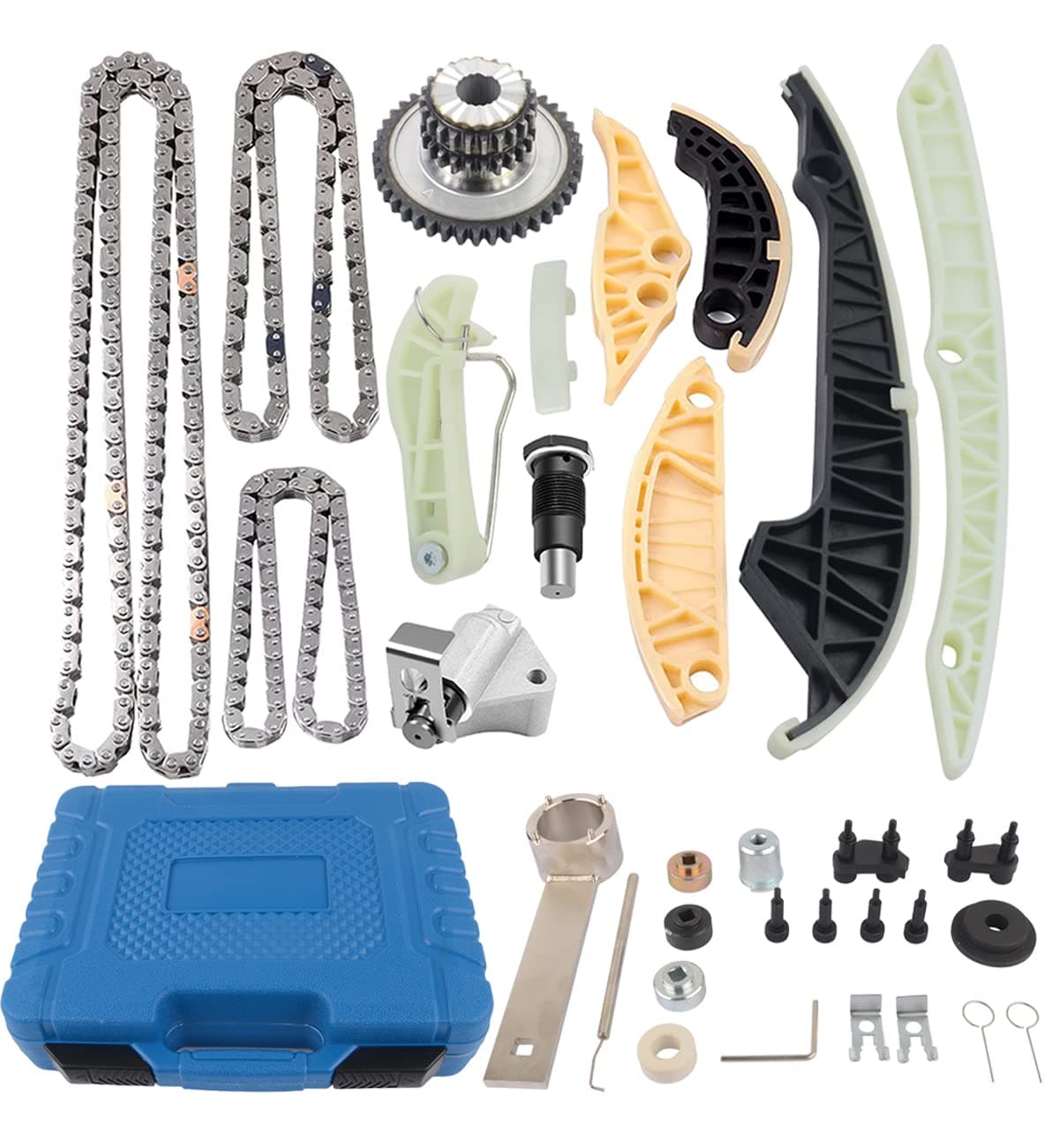 06H109467N 06H109469AD 06H109469T Engine Timing Chain Tool Kit Replacement for 2009-2013 VW Jetta Tiguan Golf GTI Audi A4 A6 Q5 TT 2.0L TFSI TSI
