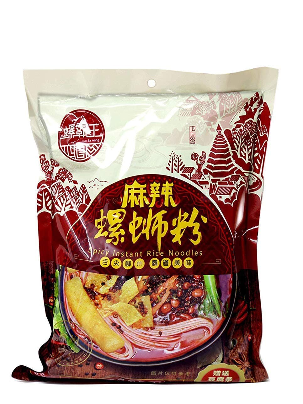 Z. Emma Luo Ba Wang Liu Zhou Snail Powder (Luo Si Fen)9.88OZ (Spicy, 1 PACK)