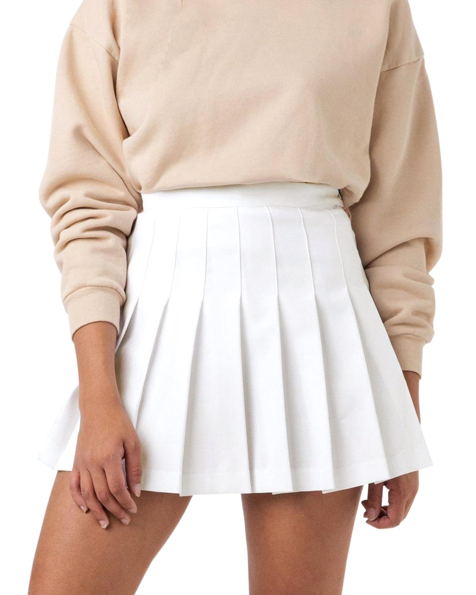 Womens Girl High Waisted Pleated Tennis Skirt School A-Line Skater Skirts with Lining Shorts