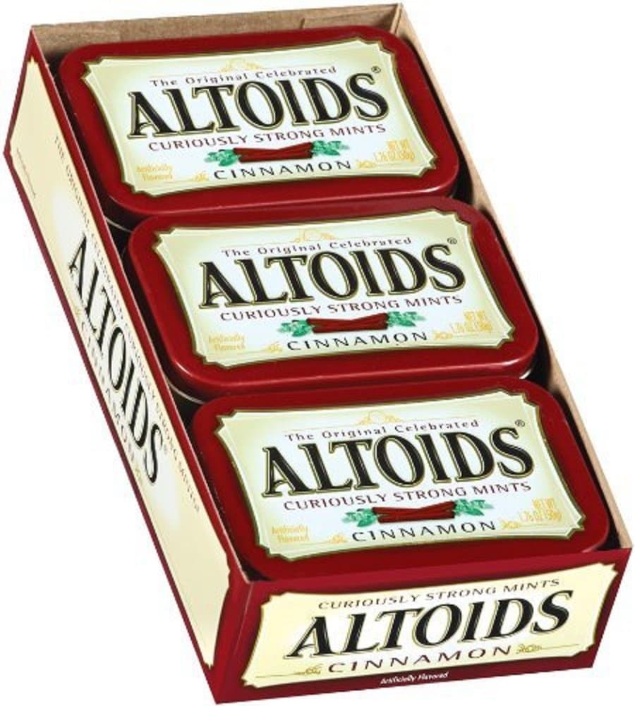 Altoids Curiously Strong Mints, Cinnamon, 1.76oz Per Tin, 6 Tin Pack