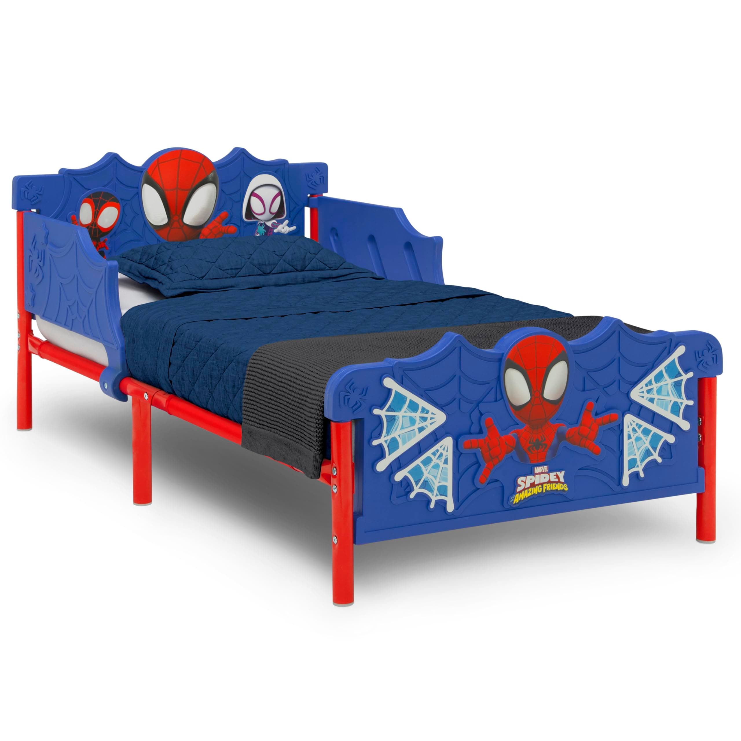 Spidey and His Amazing Friends 3D Toddler Bed, Blue