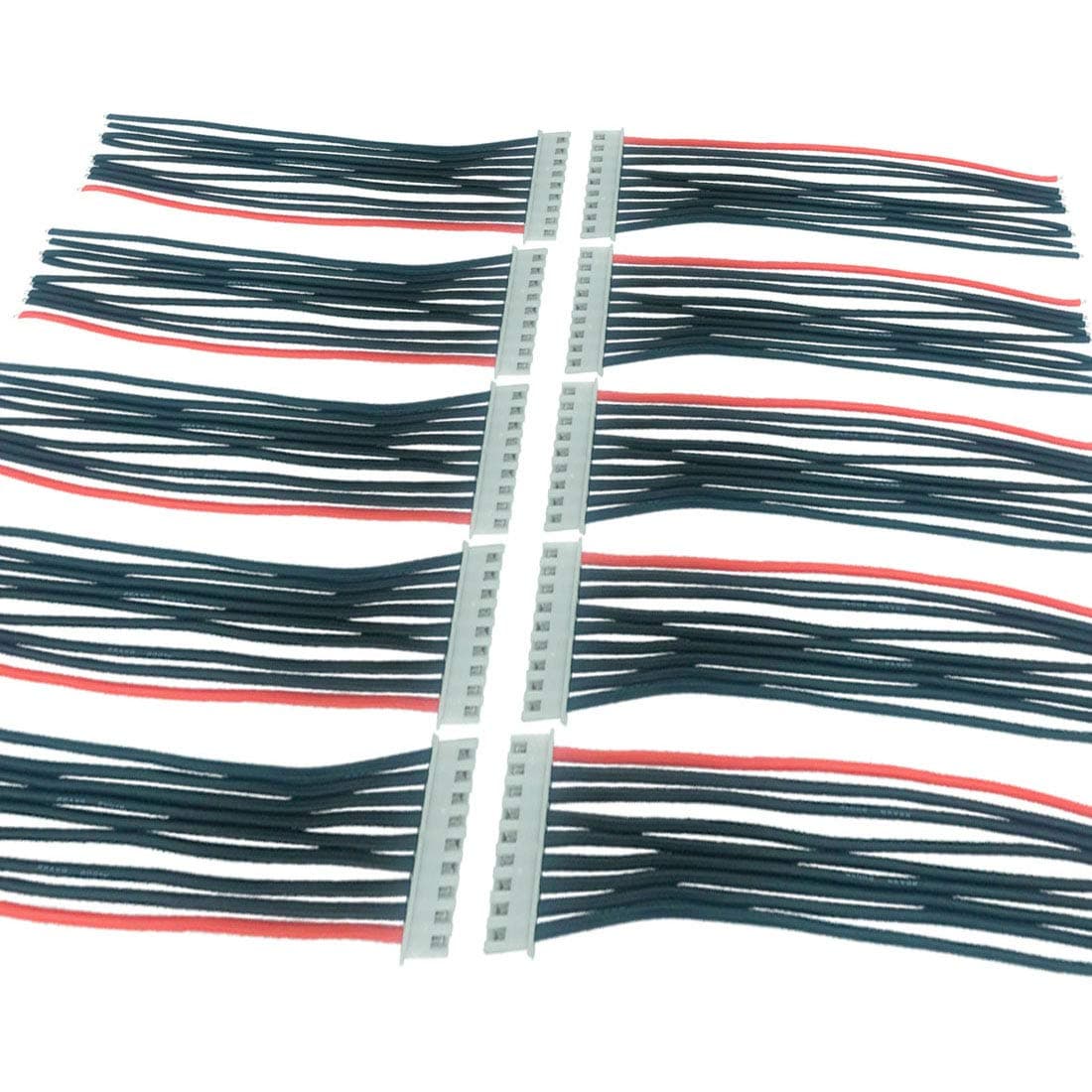 10pcs JST-XH 8S Balance Plug Extension Lead Wire Balance Wire for LiPo Battery Balance Charging (10pcs 8s)