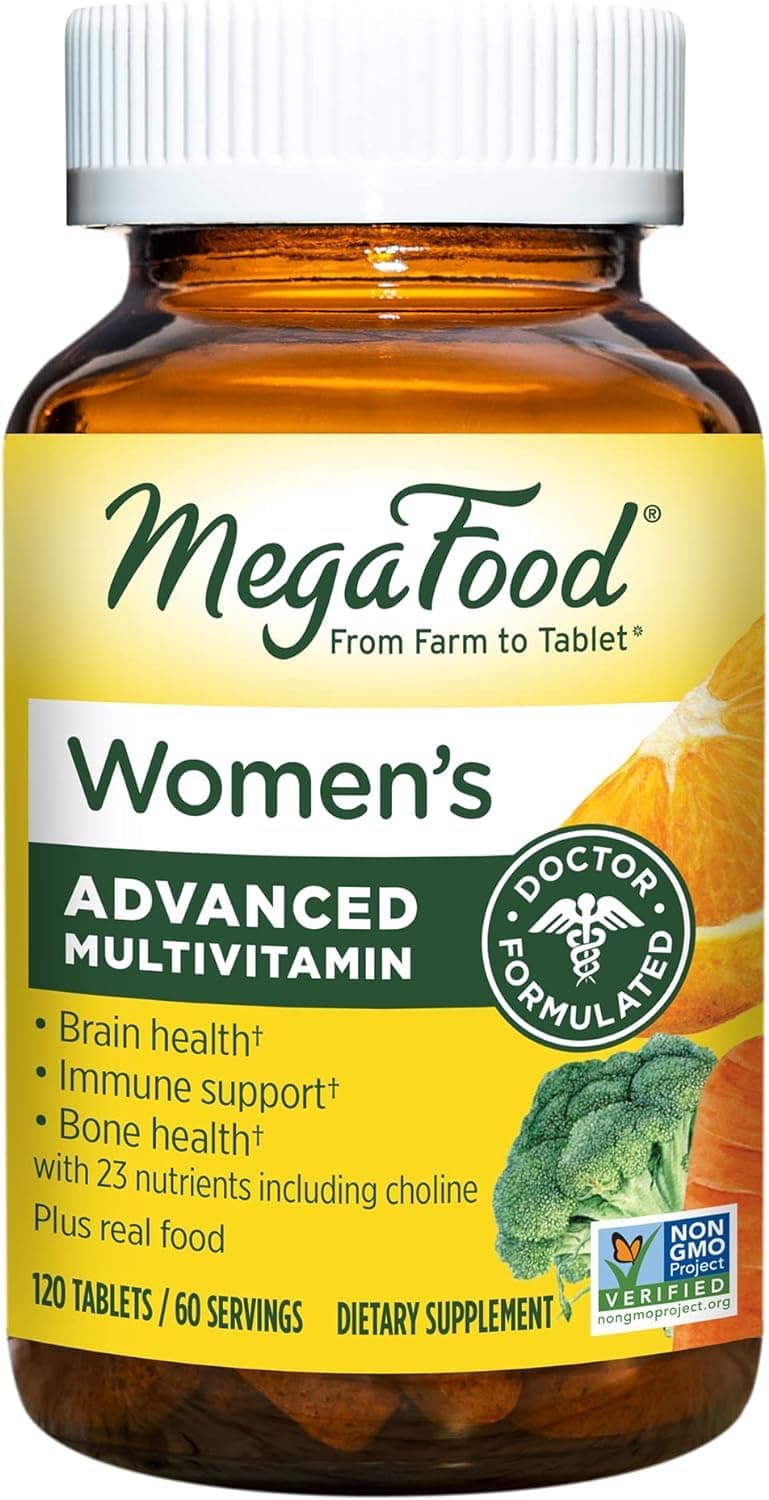 – Women's Advanced Multivitamin for Women, Doctor-Formulated With Iron, Choline, Vitamin D, Vitamin C & Zinc- Brain Health Supplement- Immune Support- Non-GMO- Vegetarian- 120 Tabs 60 Servings