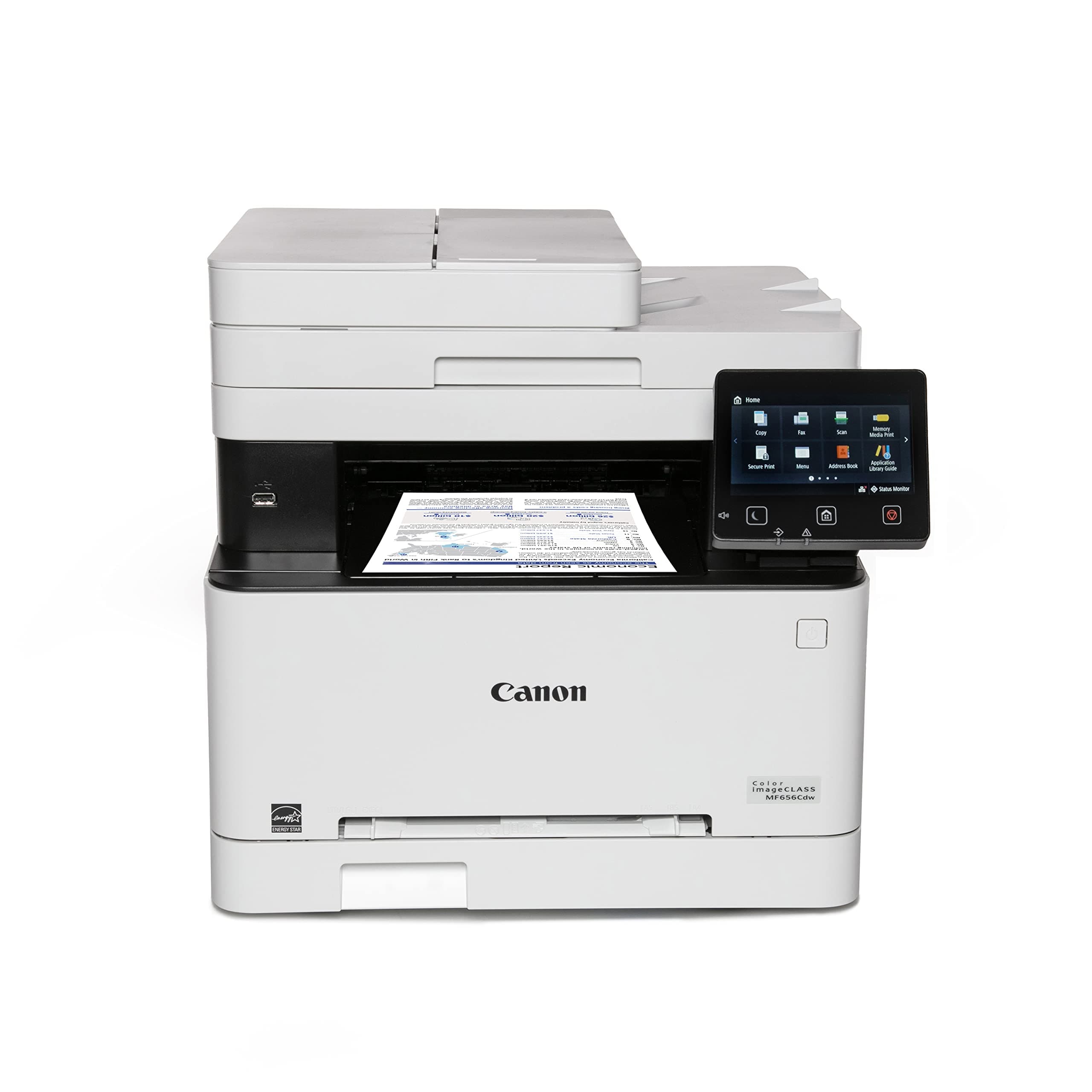 Canon imageCLASS MF656Cdw - Wireless Duplex Color Laser Printer, All-in-One with Copier, Scanner, Fax, Auto Document Feeder, Mobile Ready, 3 Year Limited Warranty, 22 PPM, White