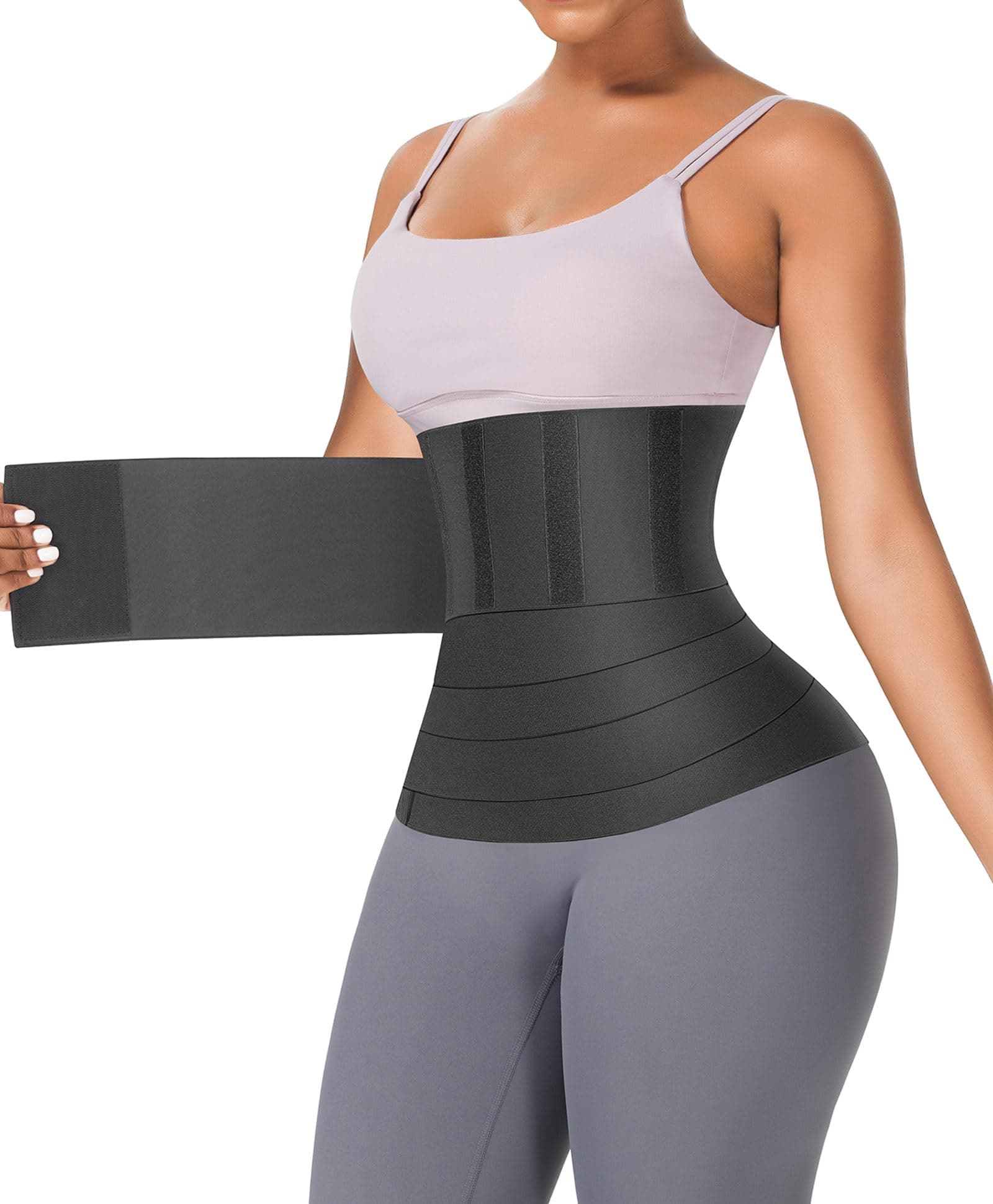 FeelinGirl Waist Trainer for Women Sauna Belt Tummy Wrap Plus Size
