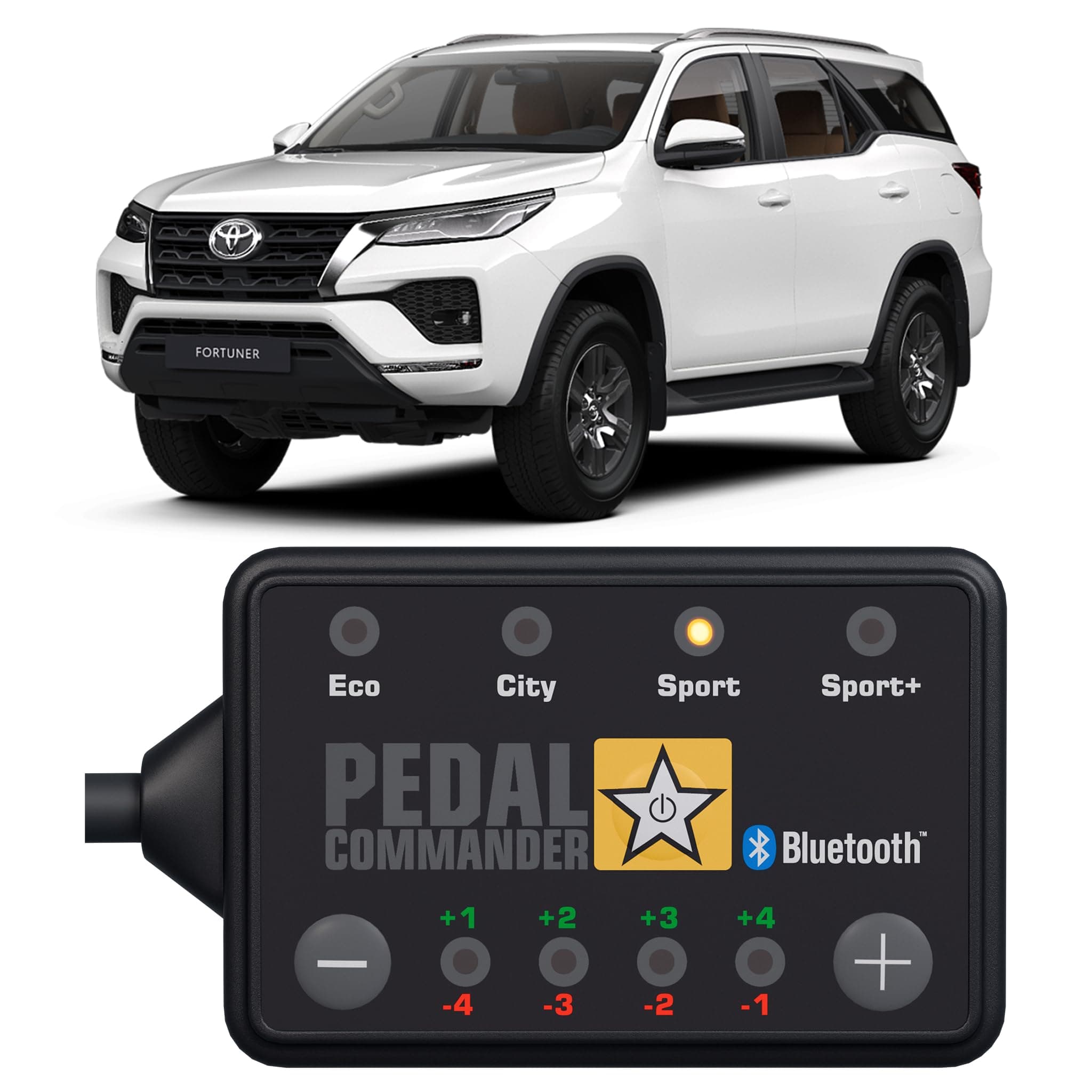 PEDAL COMMANDER for Toyota Fortuner 2016+Throttle Response Controller - Plug-and-Play, 4 Driving Modes, App Control, Off-Road Throttle Controller Performance Mods, Fortuner Parts