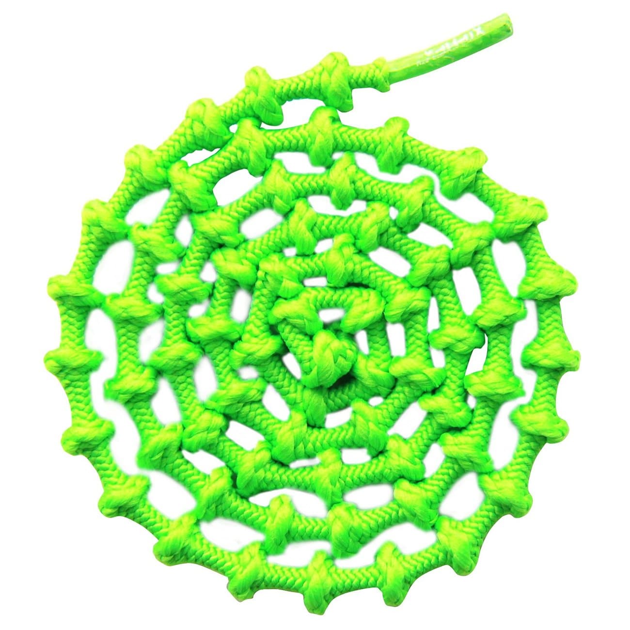 Kasstino 1Pair Elastic No Tie Shoelace For Trainer Triathlon Running Rope Round Knot 28'' (Green)