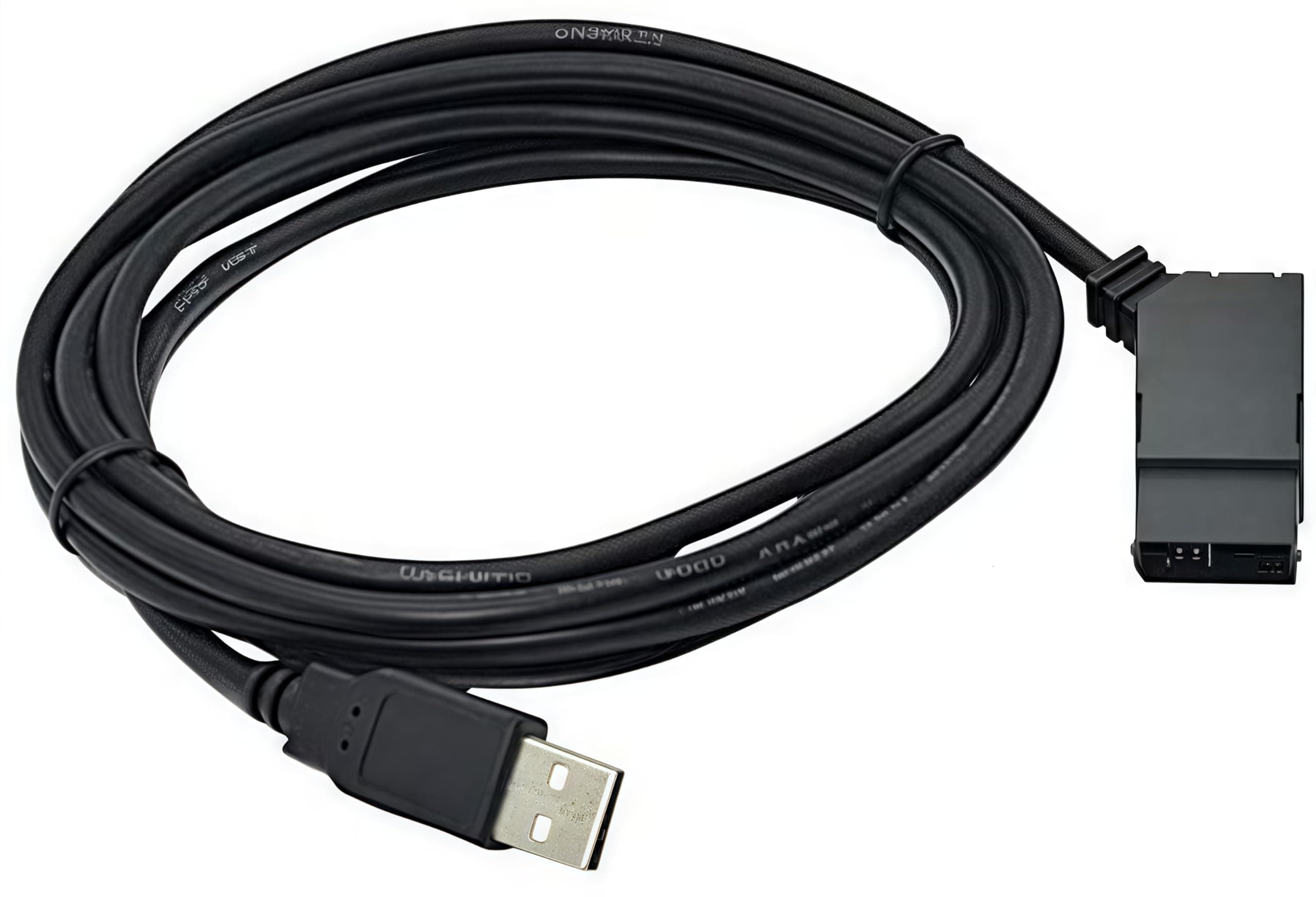 USB PLC Programming Cable for Siemens Logo! Series, Isolated Interface, for 6ED1057-1AA01-0BA0 Replacement, 8 FT/ 2.5 M-Black
