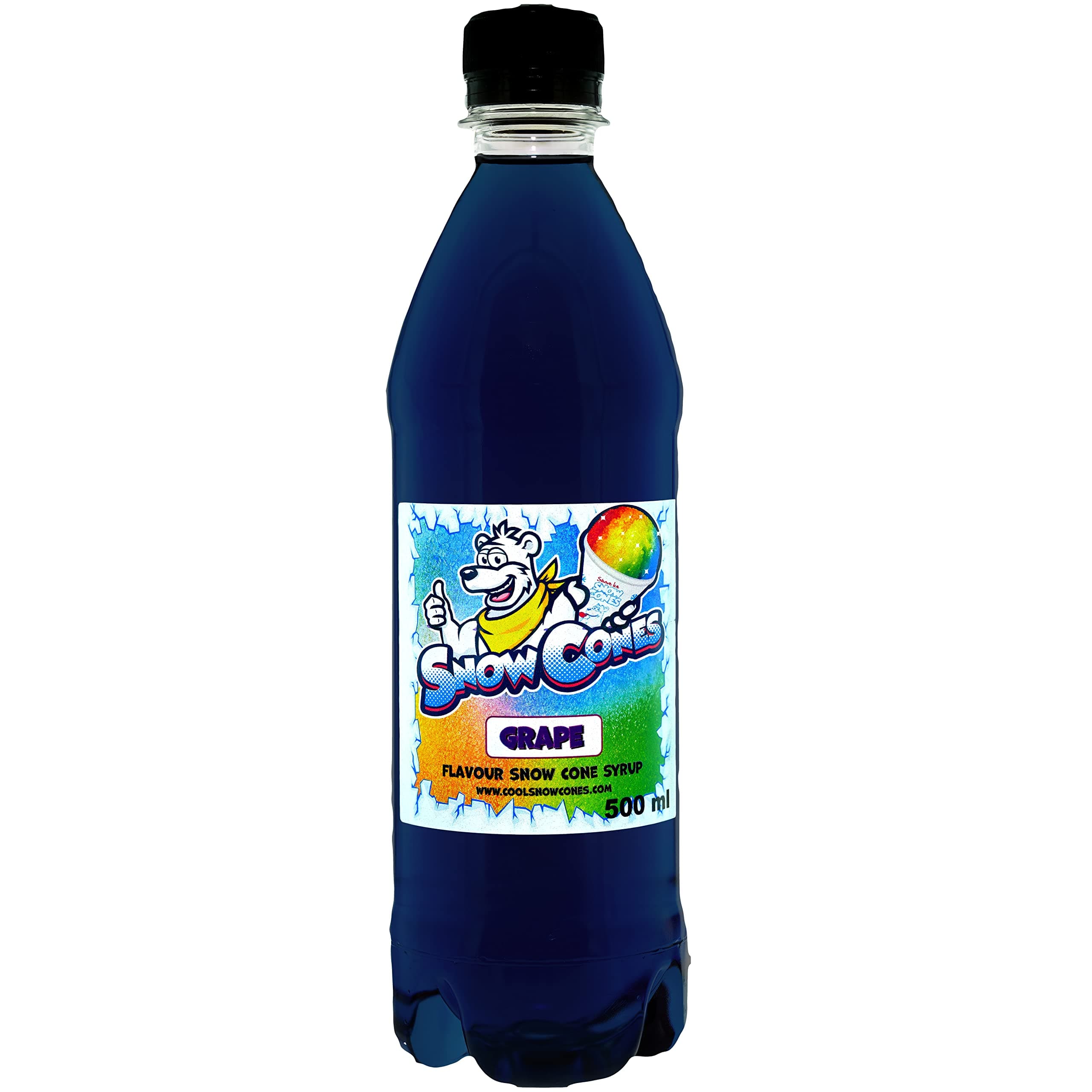 Slush | Snow Cone Syrup | Compatible with ALL Slush Puppy Machines | 500ml Bottles Pick Your Flavour (500ml, Grape)