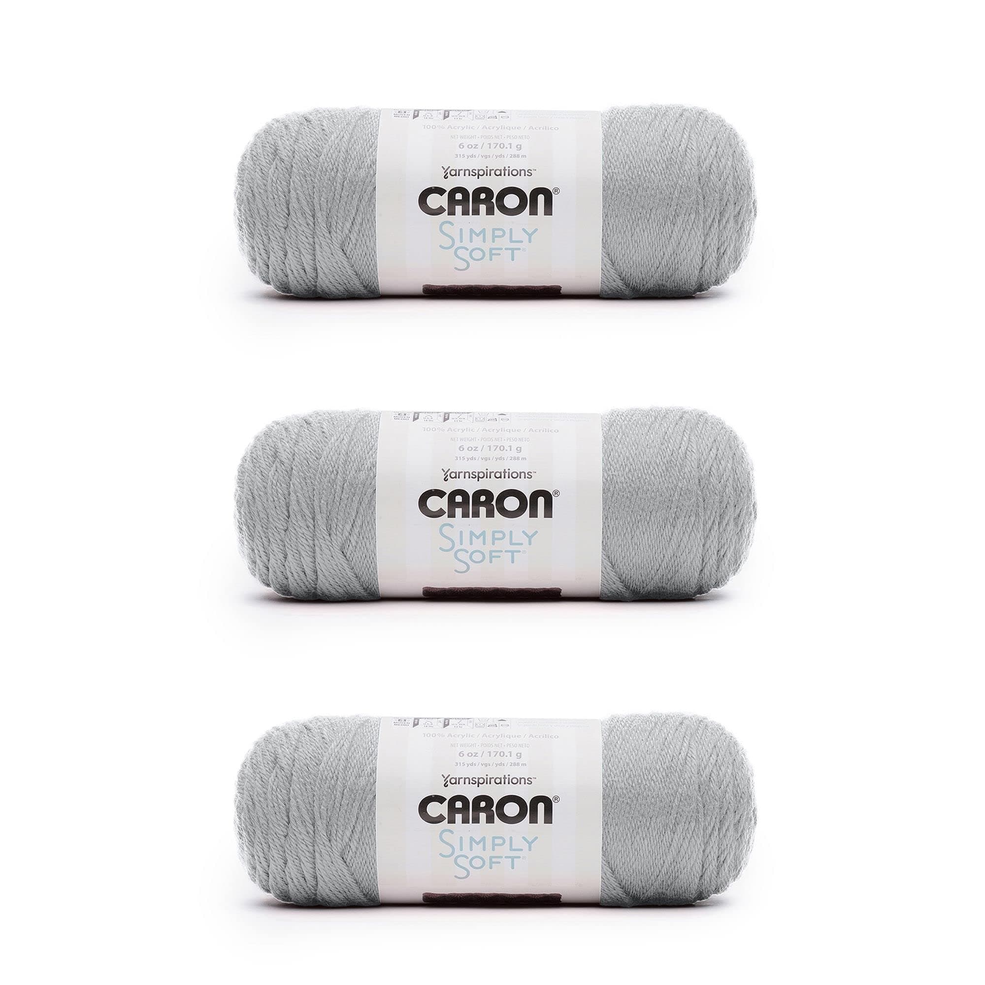 Simply Soft Feathered Yarn - 3 Pack of 170g/6oz - Acrylic - 4 Medium (Worsted) - Knitting, Crocheting & Crafts