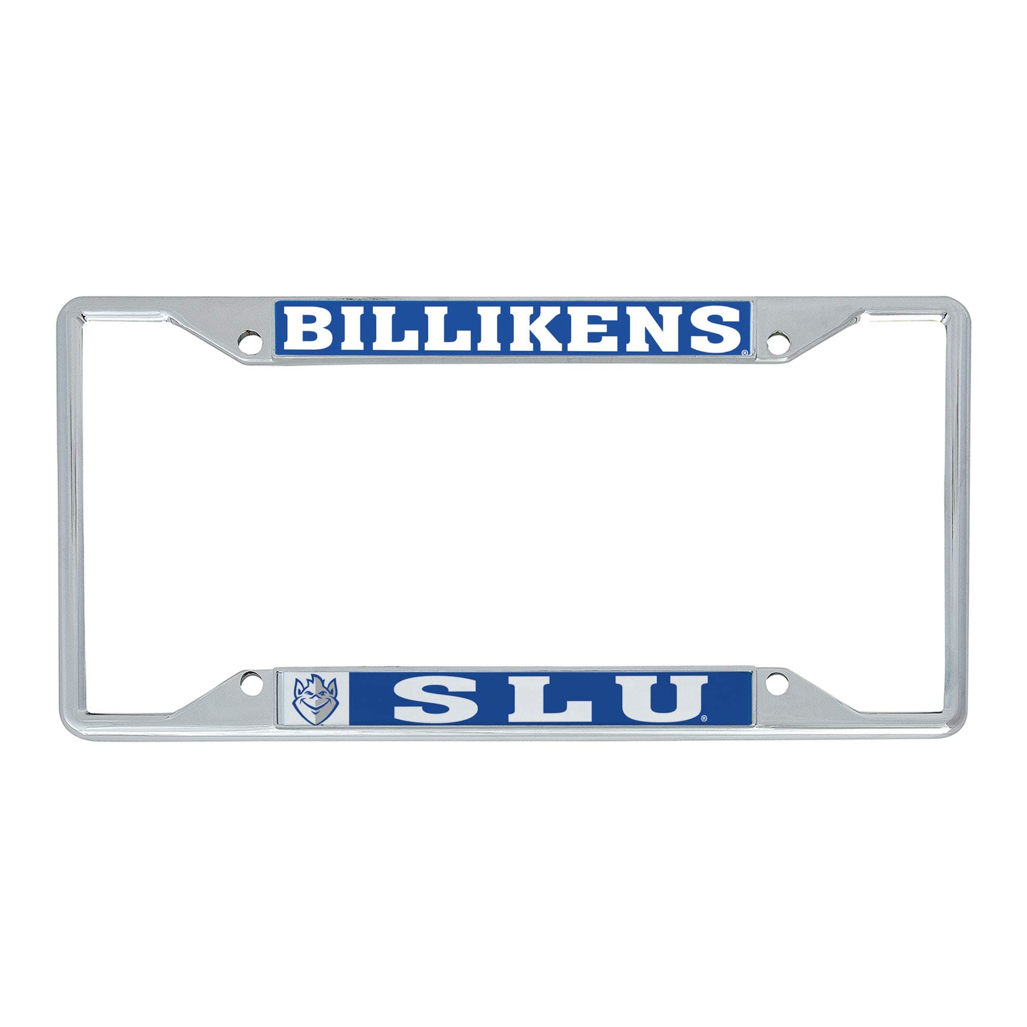 Desert Cactus Saint Louis University License Plate Frame SLU Billikens Metal Car Tag Holder for Front or Back of Car Officially Licensed (Mascot)
