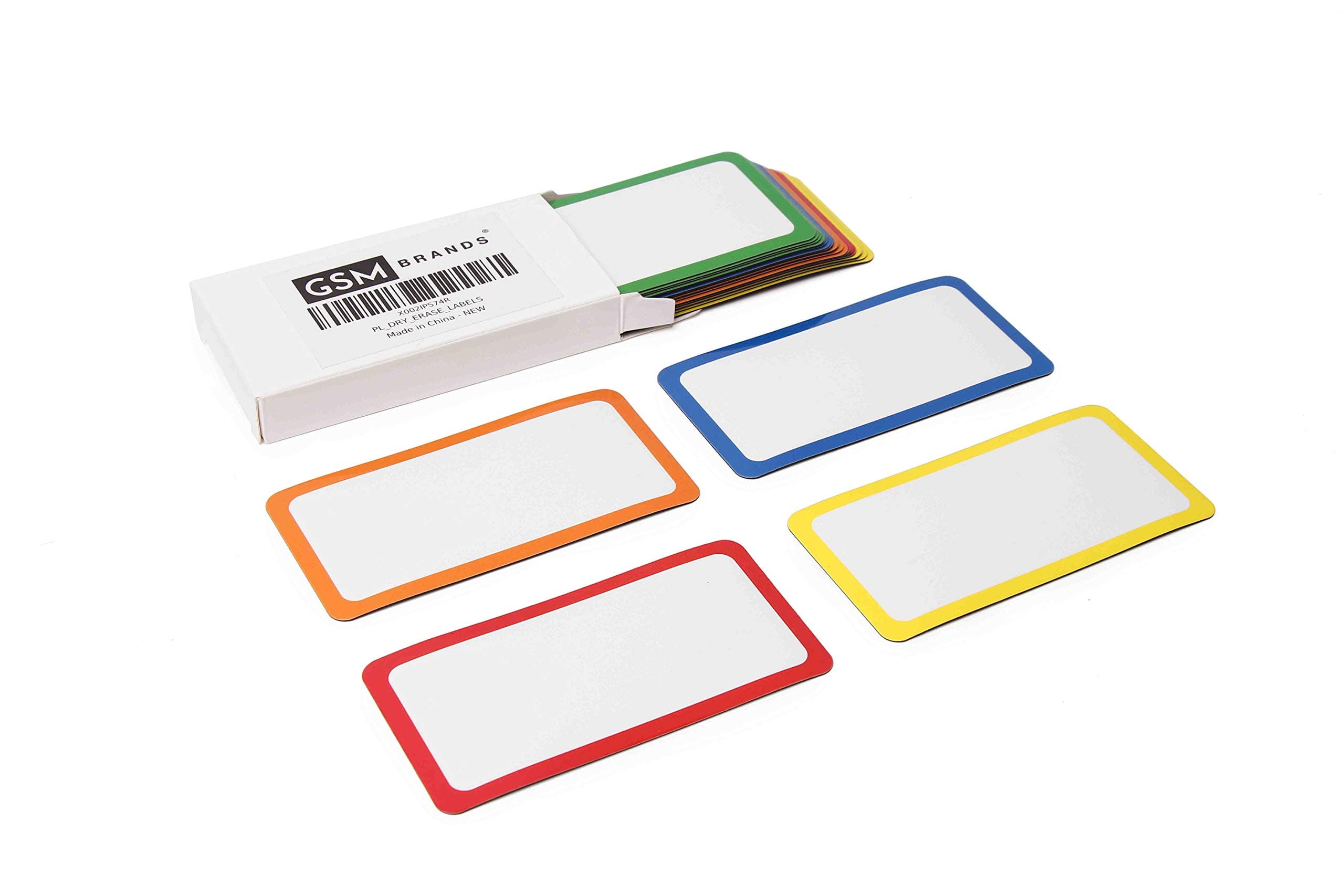 Dry Erase Magnetic Labels - Set of 25-4x2 Inches - Classroom Whiteboard Name Plate Tag Magnets