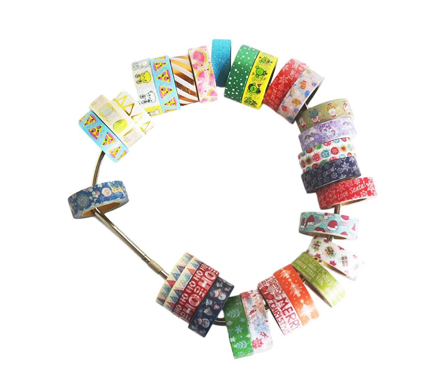 Washi Tape Storage Ring by Tanpopo Art | Durable Stainless Steel Ring Storage for Easy Organizing of Tapes| 8 Inches Diameter [Ring only, Tapes not included]