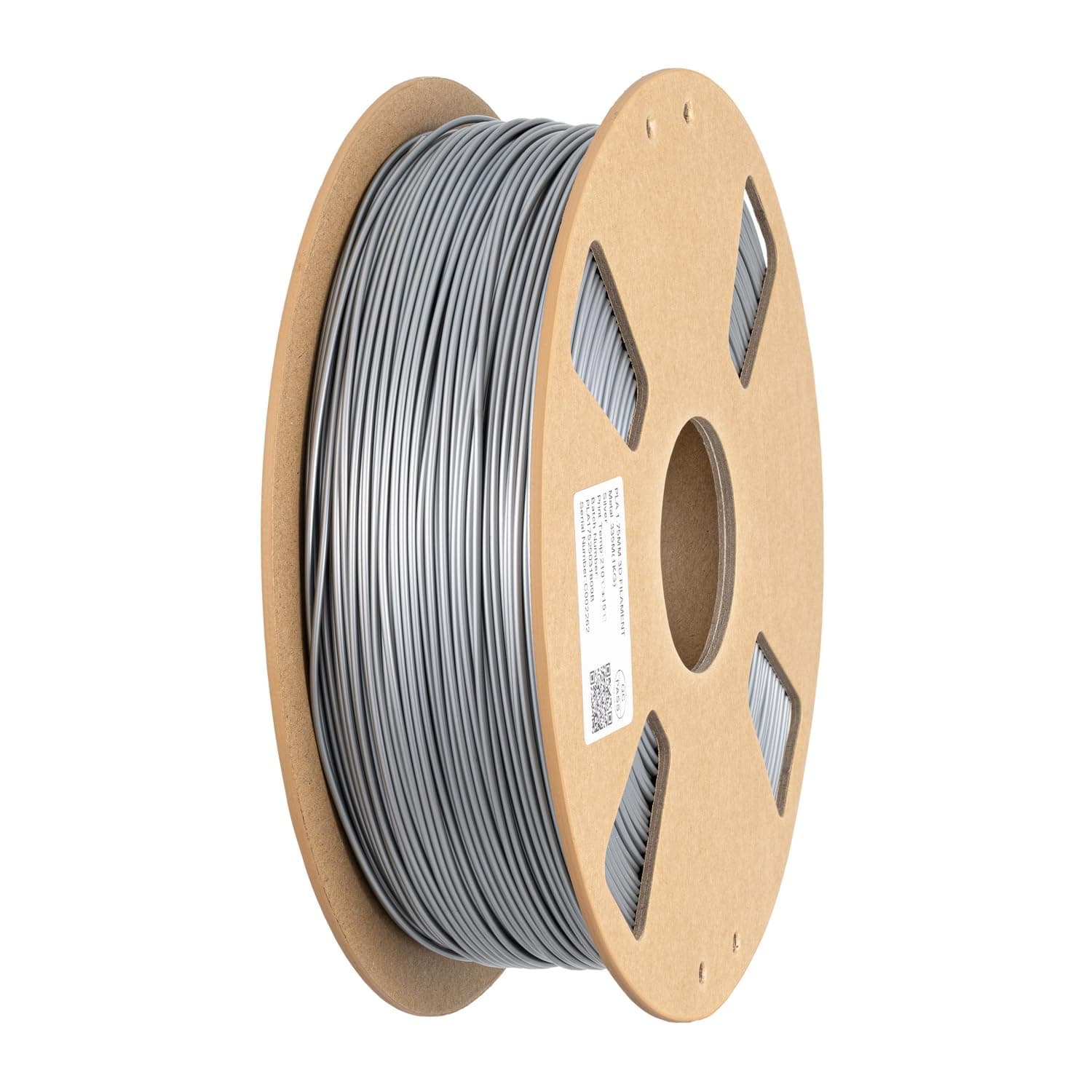 SHENGTIAN 3D Printer Filament, PLA, Metallic Silver 1.75mm, 1kg, Silver