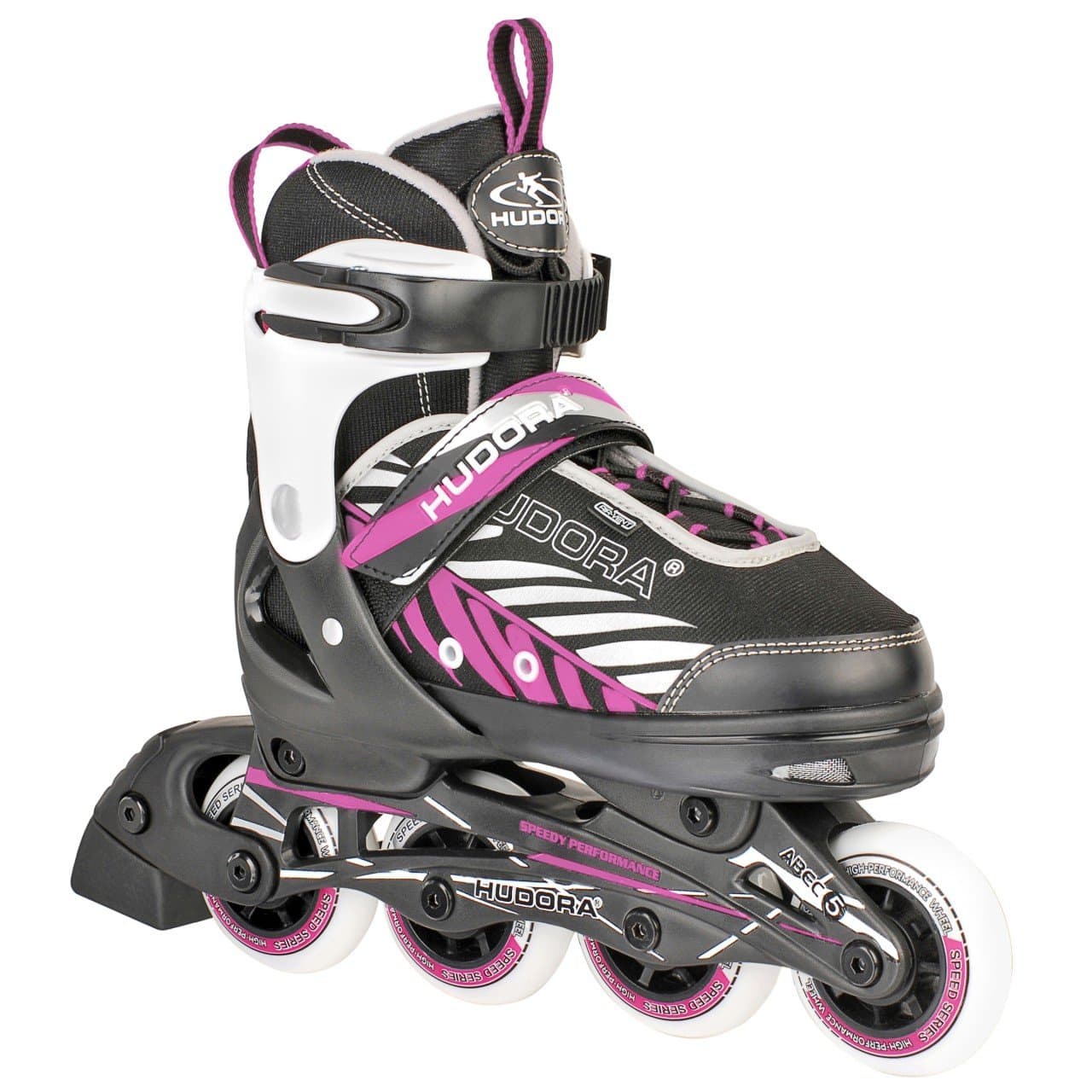 Hudora Inline Skates Mia/Leon - Inline skates for children/teenagers & adults in different sizes & colours - Roller skates adjustable up to 4 sizes - Comfortable & stylish skates