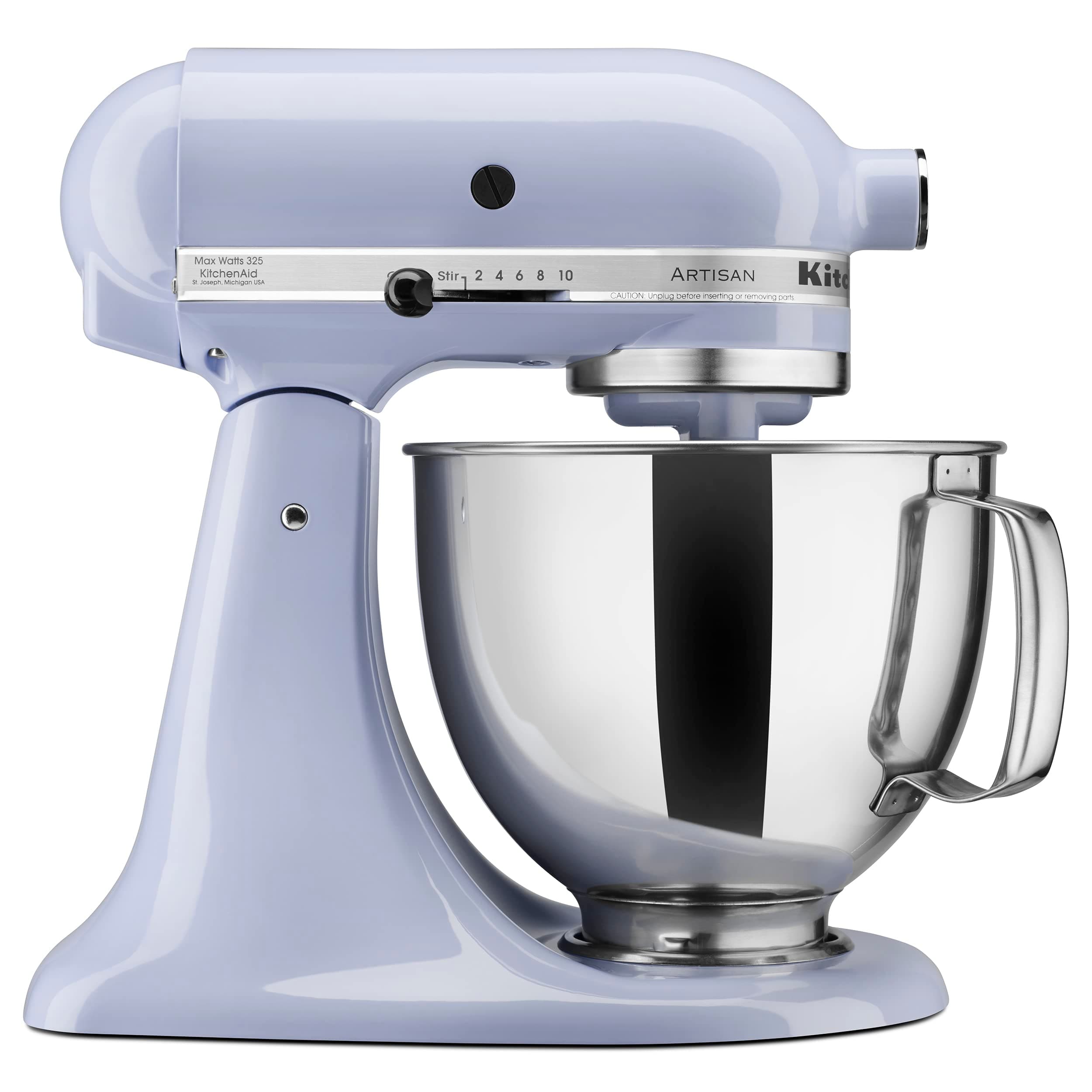 KitchenAid Artisan Series 5 Quart Tilt Head Stand Mixer with Pouring Shield KSM150PS, Lavender Cream