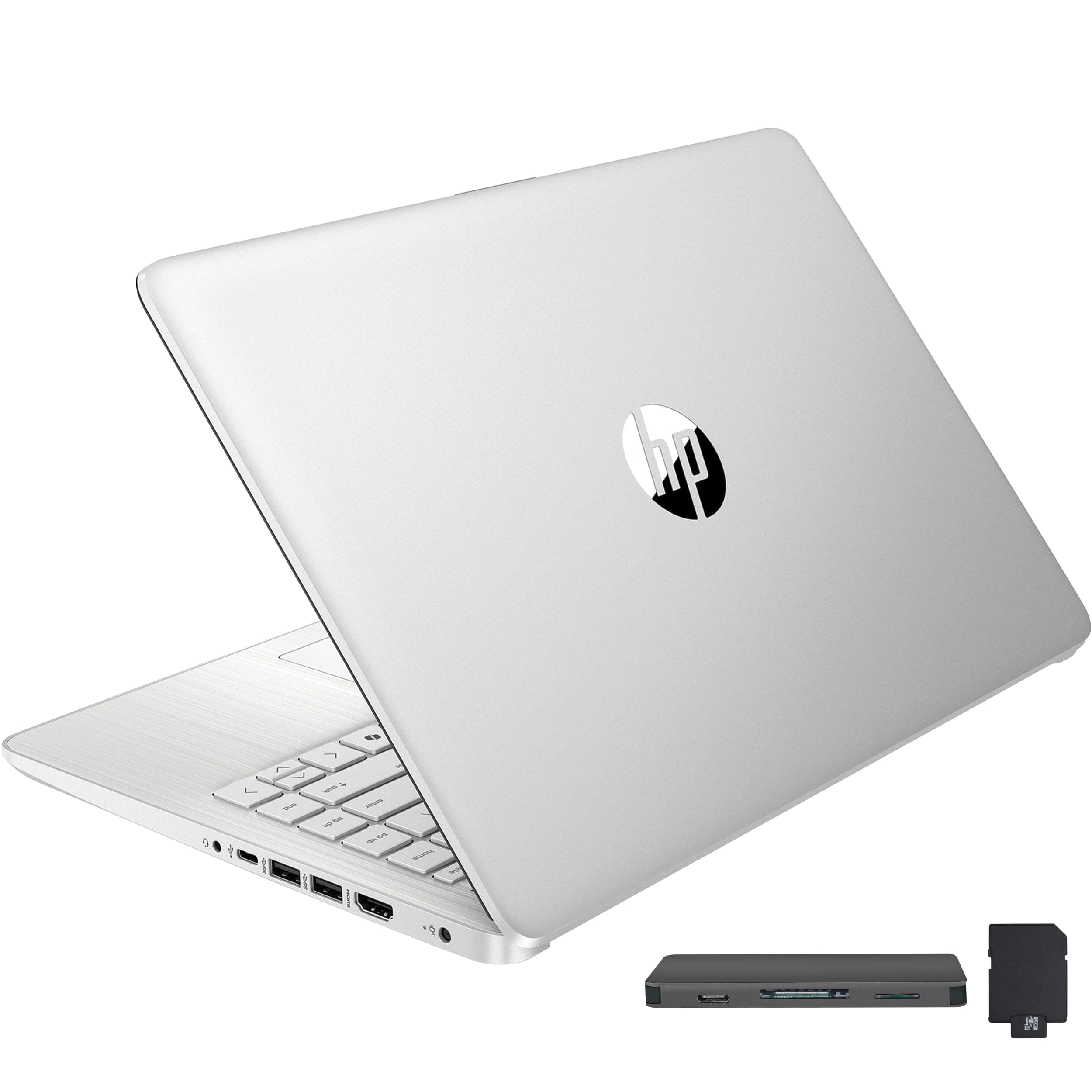 HP Stream 14" HD BrightView Laptop Intel Celeron N4120 16GB RAM 288GB Storage (128GB eMMC + 160GB Docking Station Set) Intel UHD Graphics 720p Webcam Wi-Fi 1 Year Office 365 Win 11 S Silver