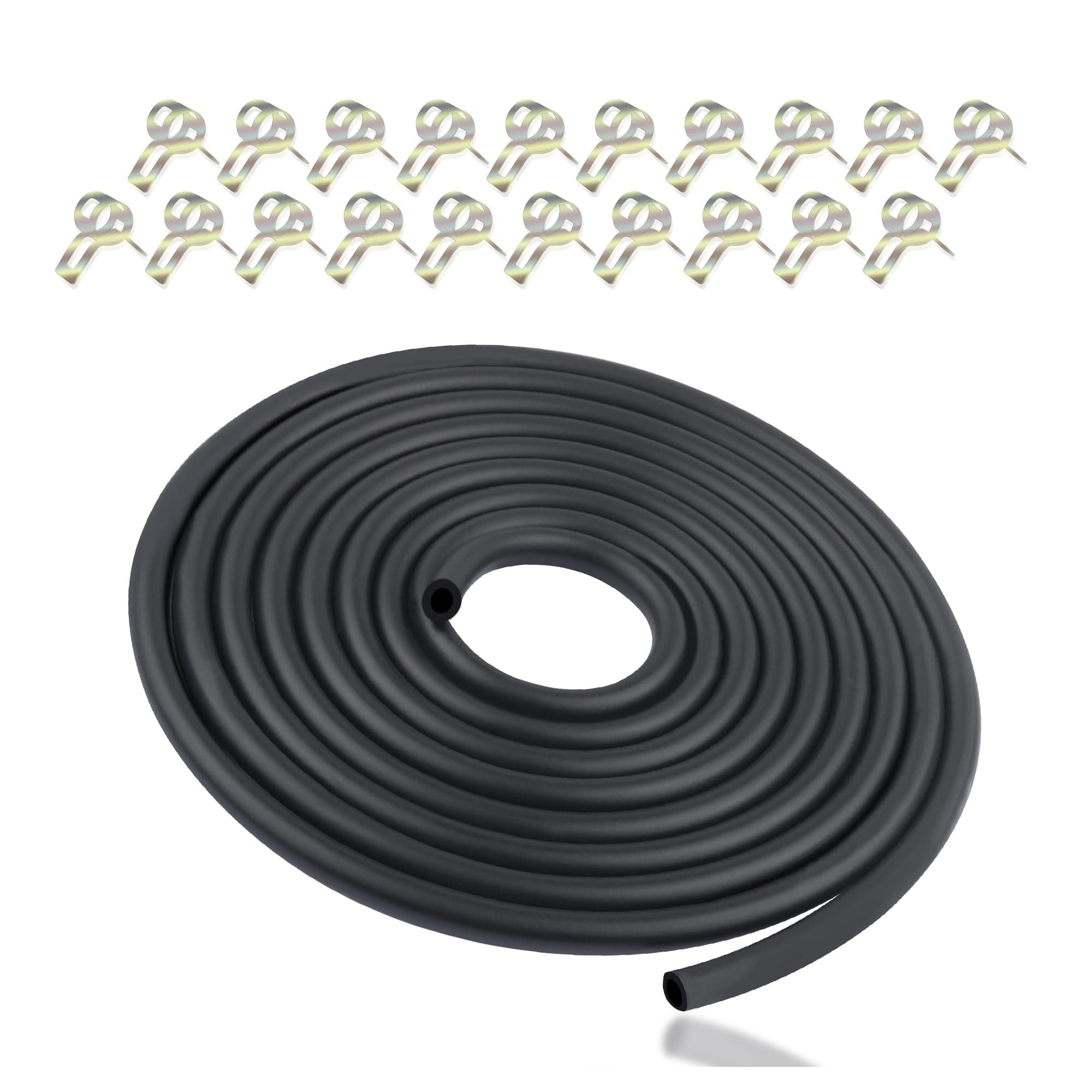 Universal Car Fuel Line Repair Kit with 1/4" Fuel Hose & 2/5" Hose Clamp,9.85Ft Rubber Gas Line Hose,Fits Car,Tractor,Scooter,Motorcycle,Go Kart