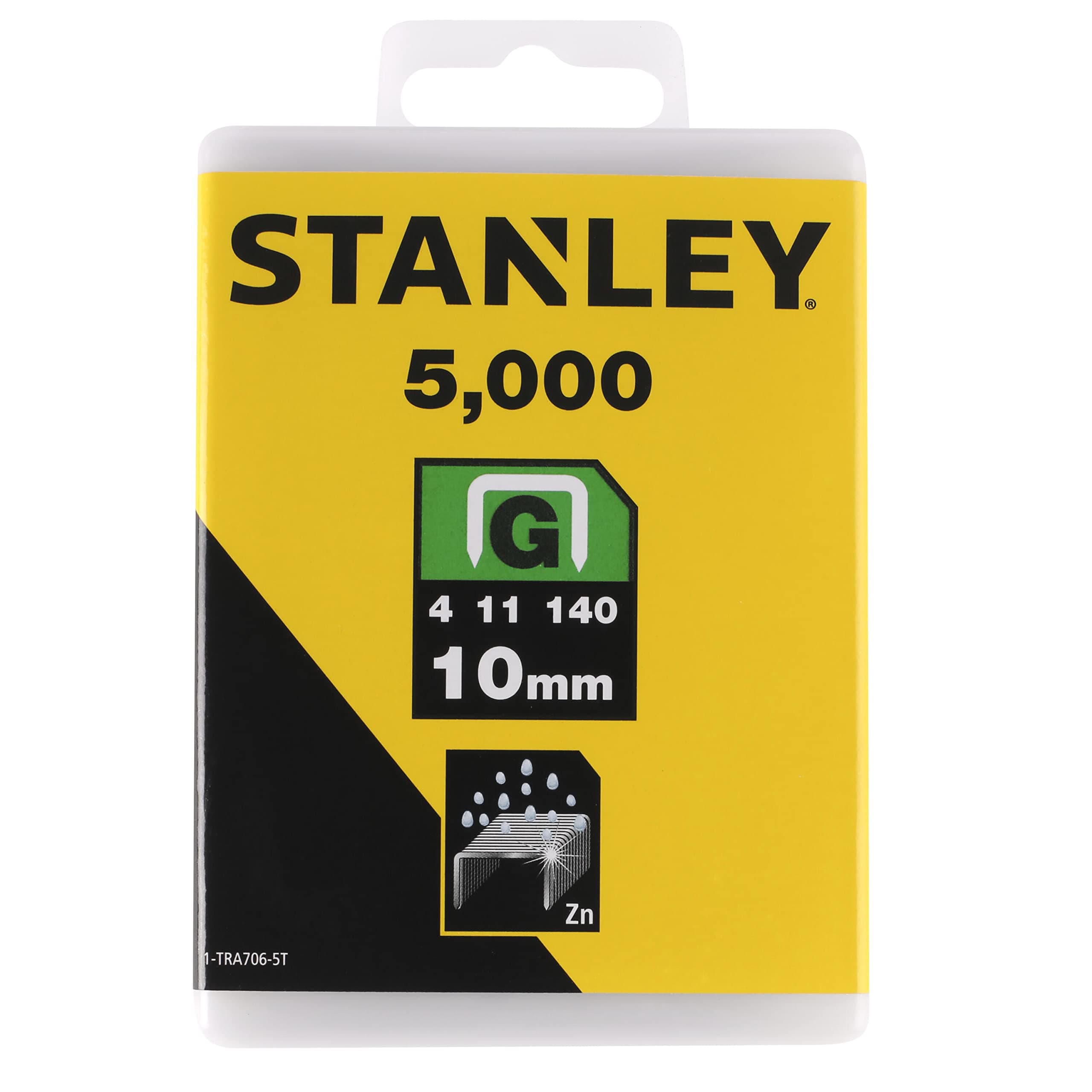 Heavy Duty Cable Staples SharpShooter Pack of 5000 Type G 10 mm Resistant and Rustproof 1-TRA706-5T, Packaging May Vary