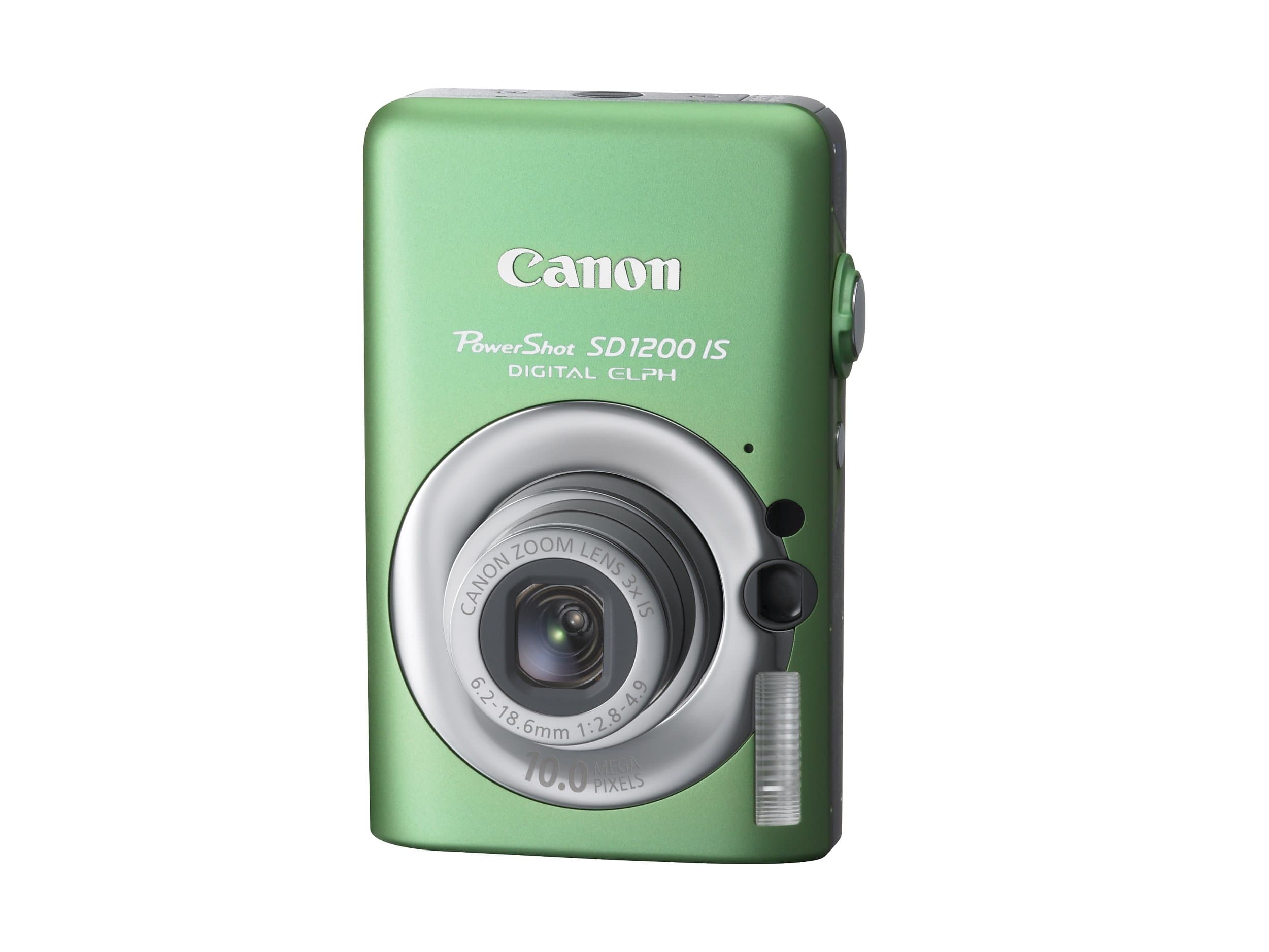 Canon PowerShot SD1200IS 10 MP Digital Camera with 3x Optical Image Stabilized Zoom and 2.5-inch LCD (Green)