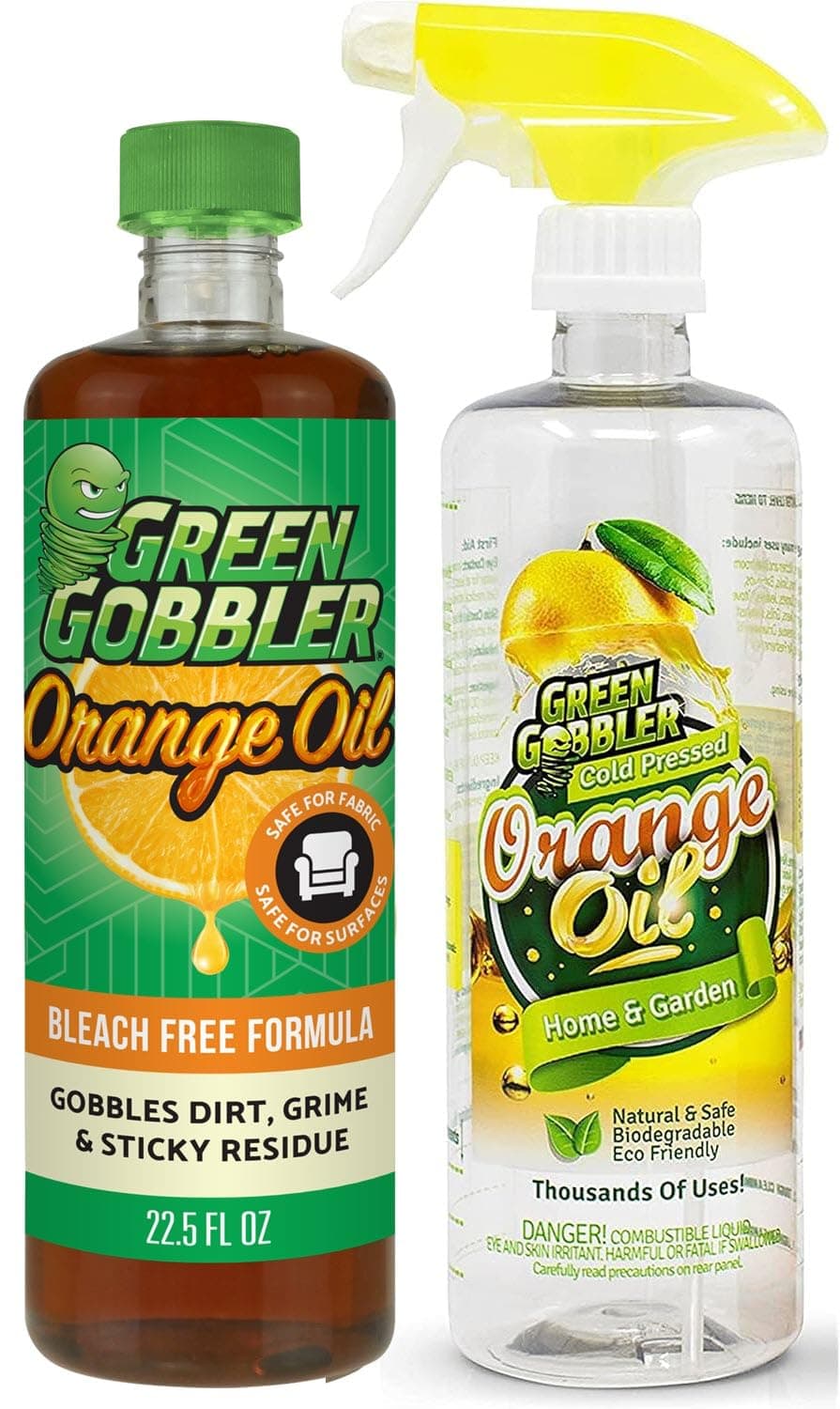 Green Gobbler Pure Cold Pressed ORANGE OIL Concentrate - 22.5 oz (D-Limonene)