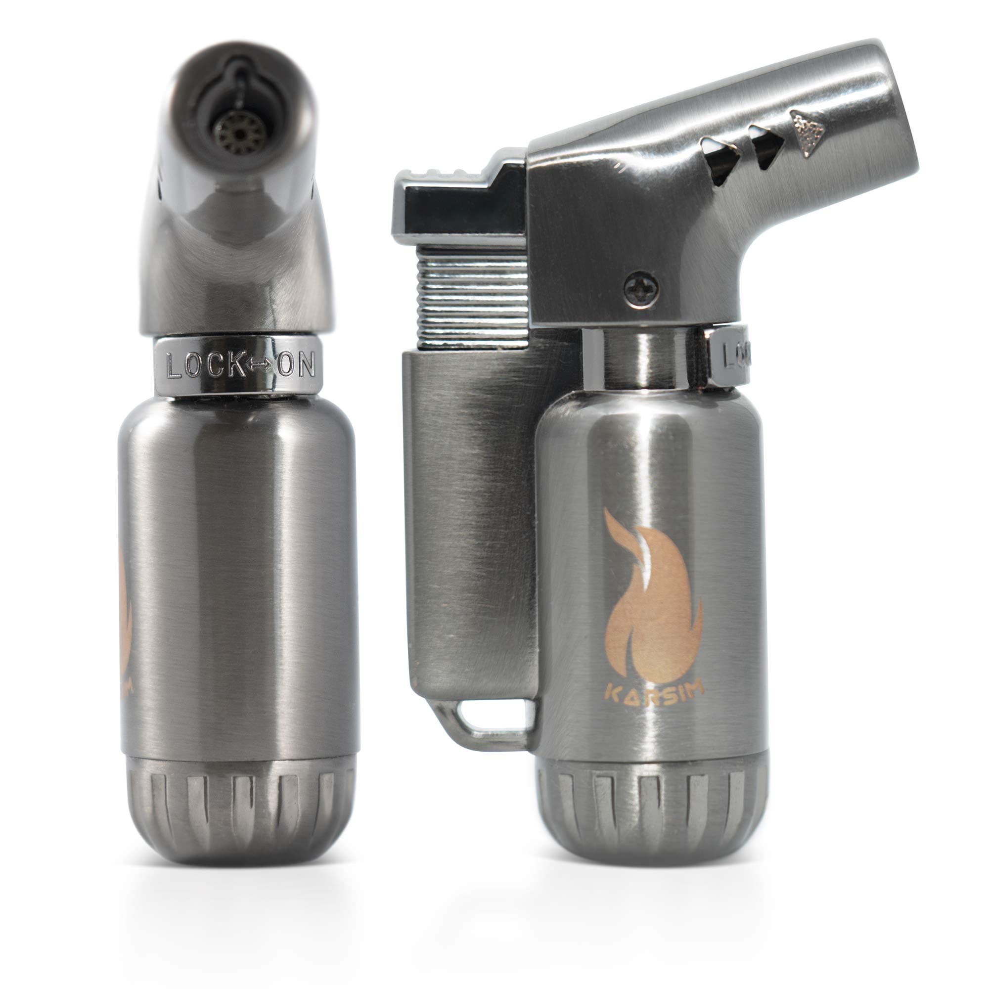 Torch Lighter- refillable Butane Torch Lighter-Heavy Duty zinc aloy Material-Multipurpose Ideal for Grill, BBQ, and Lighting Cigarette-Windproof Jet Flame Cigar Lighter.