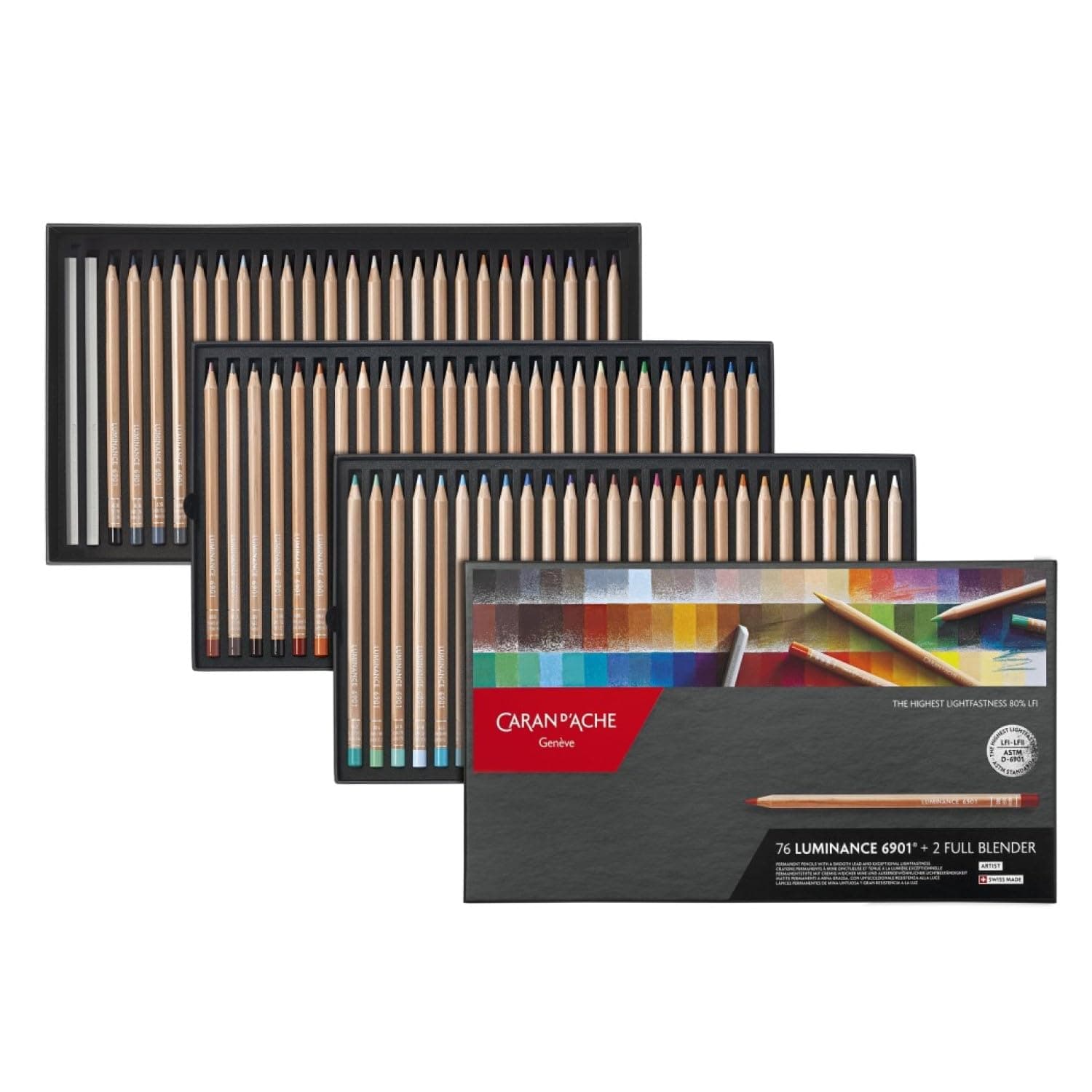 CREATIVE ART MATERIALS Luminance 6901 Clr Pncl Set 76 Artist Rng (6901.776)
