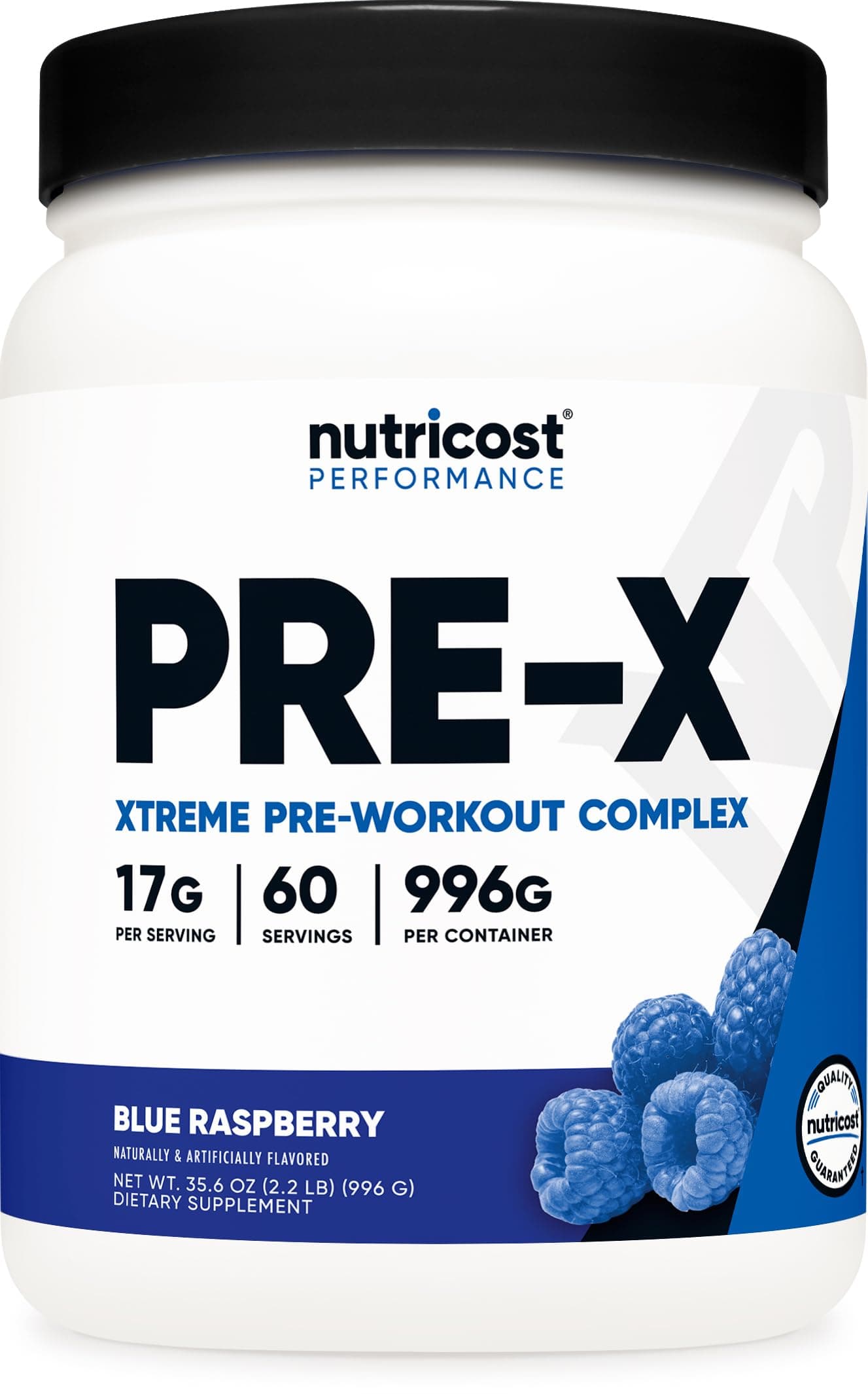Nutricost Pre-Workout Complex Powder Blue Raspberry (60 Serv)