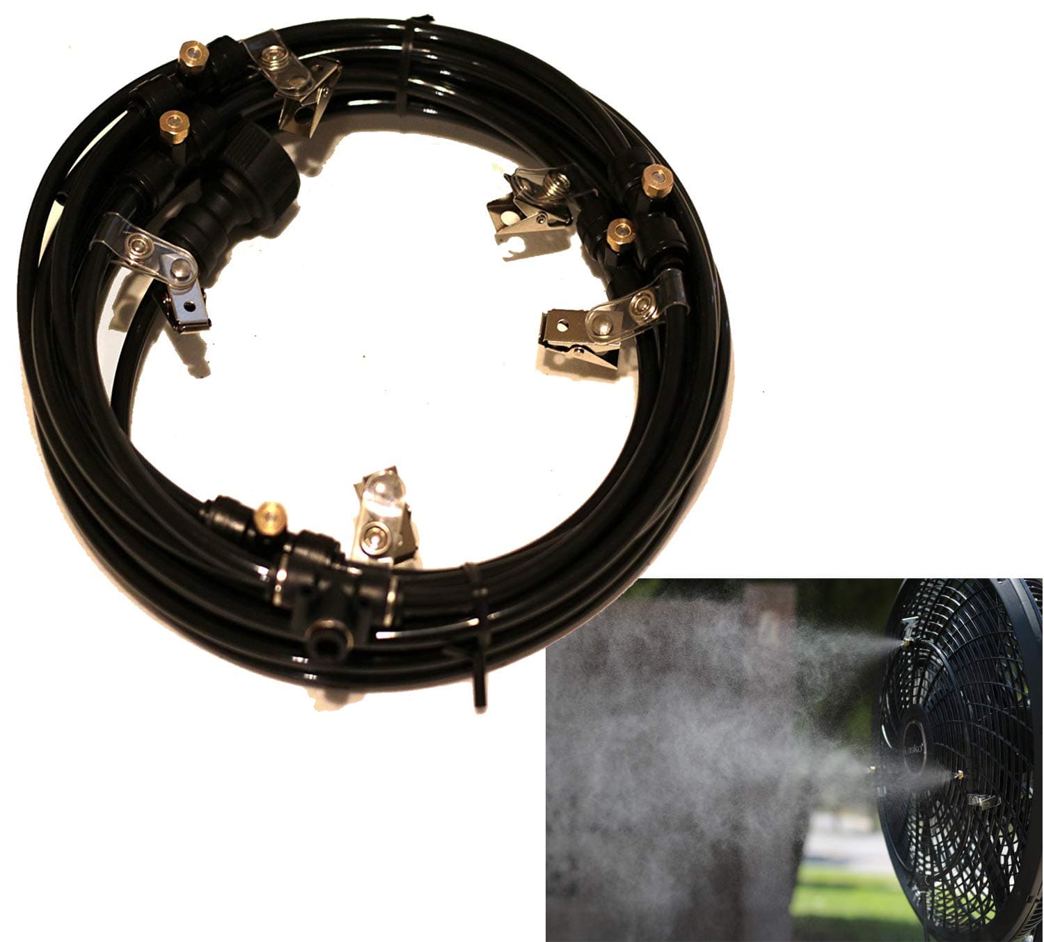 Misting Fan Ring 12" 4 Nozzle Made in USA