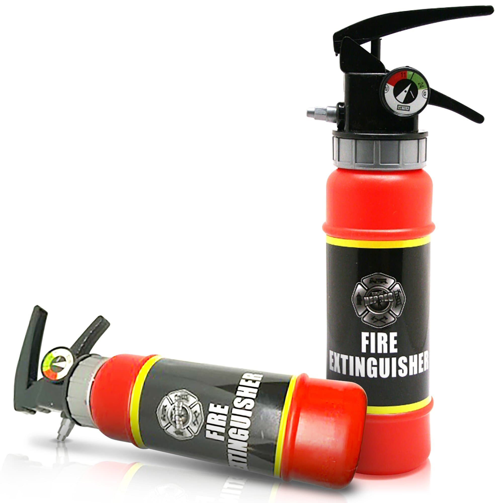 ArtCreativity Fire Extinguisher Squirter Toy - Pack of 2-9 Inch Water Extinguisher with Realistic Design -Fun Outdoor Summer Toy - Great Firefighter Accessories for Kids - Novelty Gag Gift