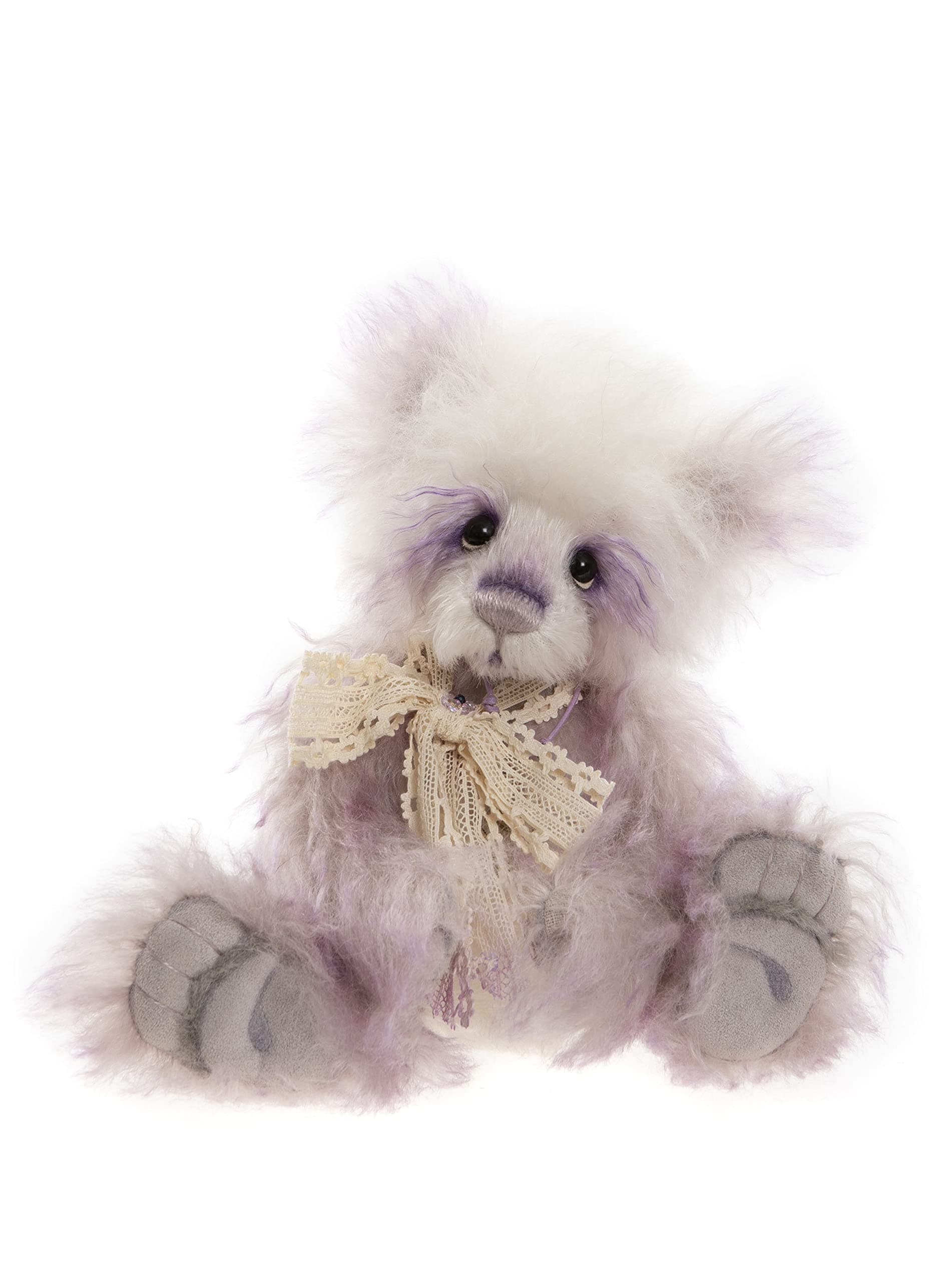 Charlie Bears 2022 – Lovelace | Isabelle Collection Teddy Bear (Limited Edition – 350 Pieces) Fully Jointed Fluffy Alpaca & Mohair Collectable - 11"