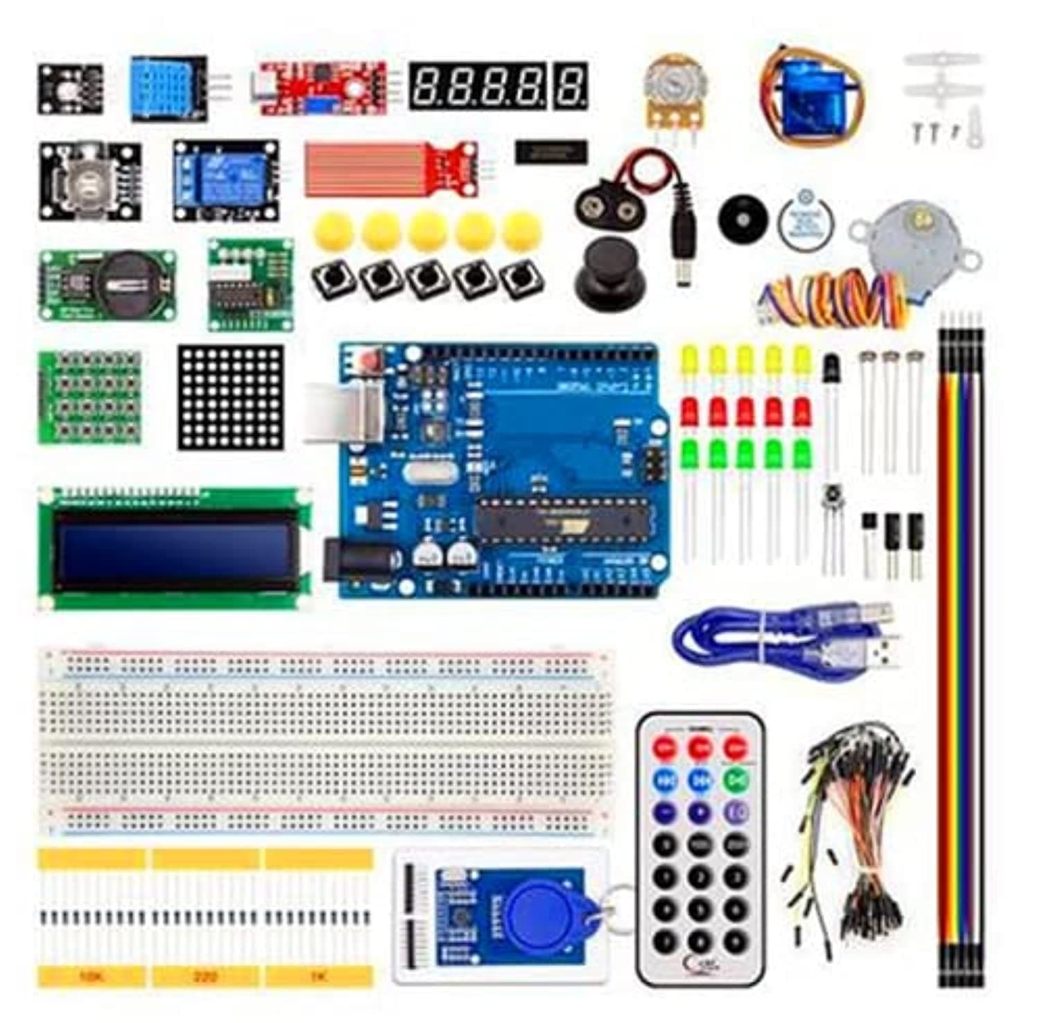 RIV International Uno R3 Starter Kit For Compatible Arduino