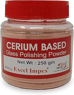 Excel Impex Cerium Oxide Glass Polishing Powder, Net Weight 250 Gram, Rose