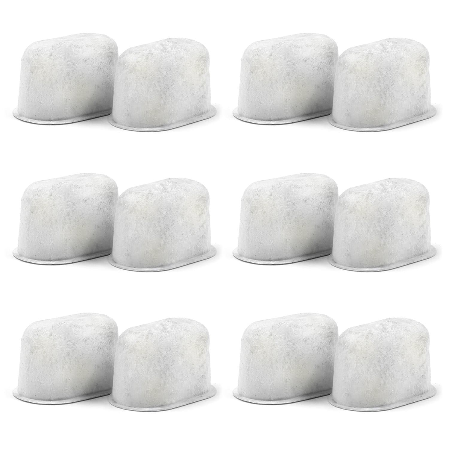 Possiave Mixed Charcoal and Resin Water Filters Replacements (7 : 3) Fits Keurig 2.0 Models - Easy to Replace - Removes Chlorine, odors, and others impurities from Water - Pack of 12